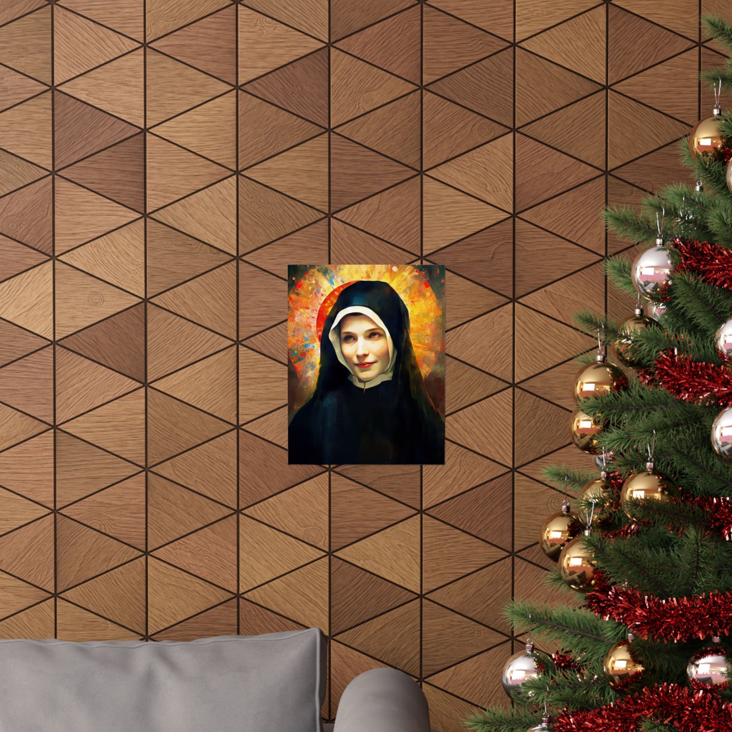 Saint Maria Faustina Kowalska Print - Sanctified Souls Print - Multiple Sizes - Premium Matte Vertical Posters