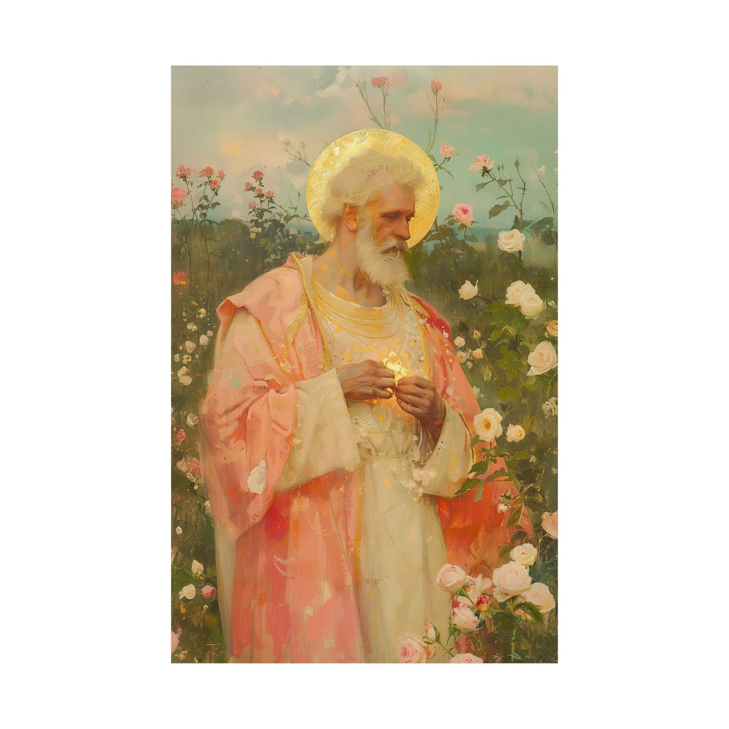 Saint Valentine -  Catholic Art - Multiple Sizes - Premium Posters - Catholic Art - Christian Home - Catholic Saint Art