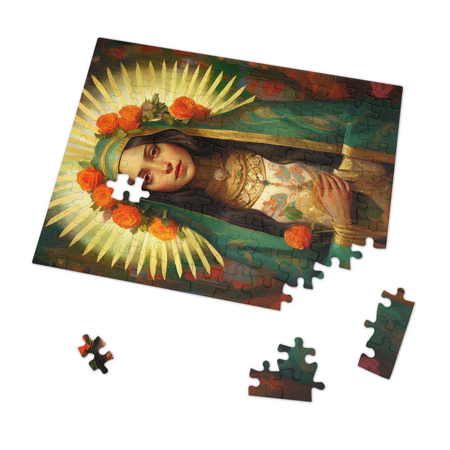 Patroness of Hope : Our Lady of Gudalupe - Puzzle and Keepsake Tin - Jigsaw Puzzle (30, 110, 252, 500,1000-Piece) - Religious Puzzle
