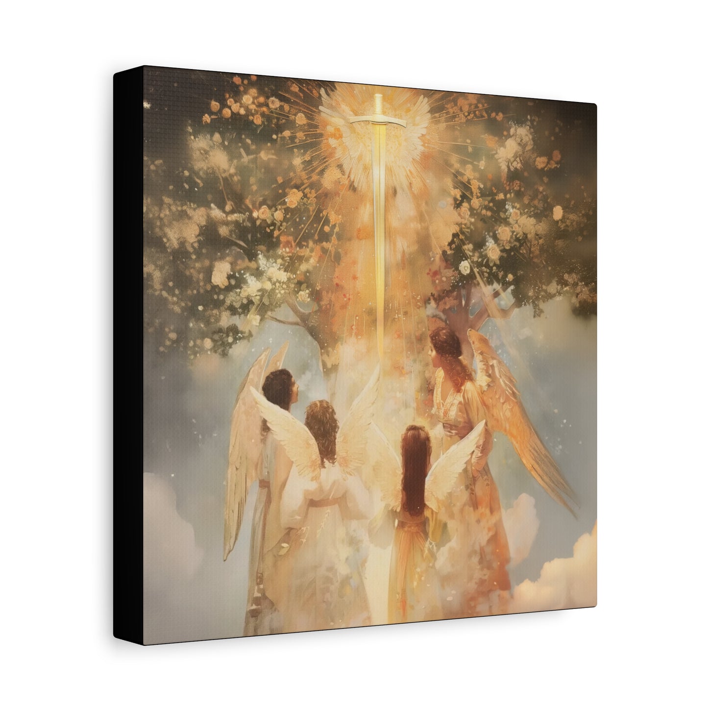 The Watchers of the First Dawn - Guardians of Eden - Gallery Wrapped Canvas - Print - Religious Art for your Home - Catholic Art