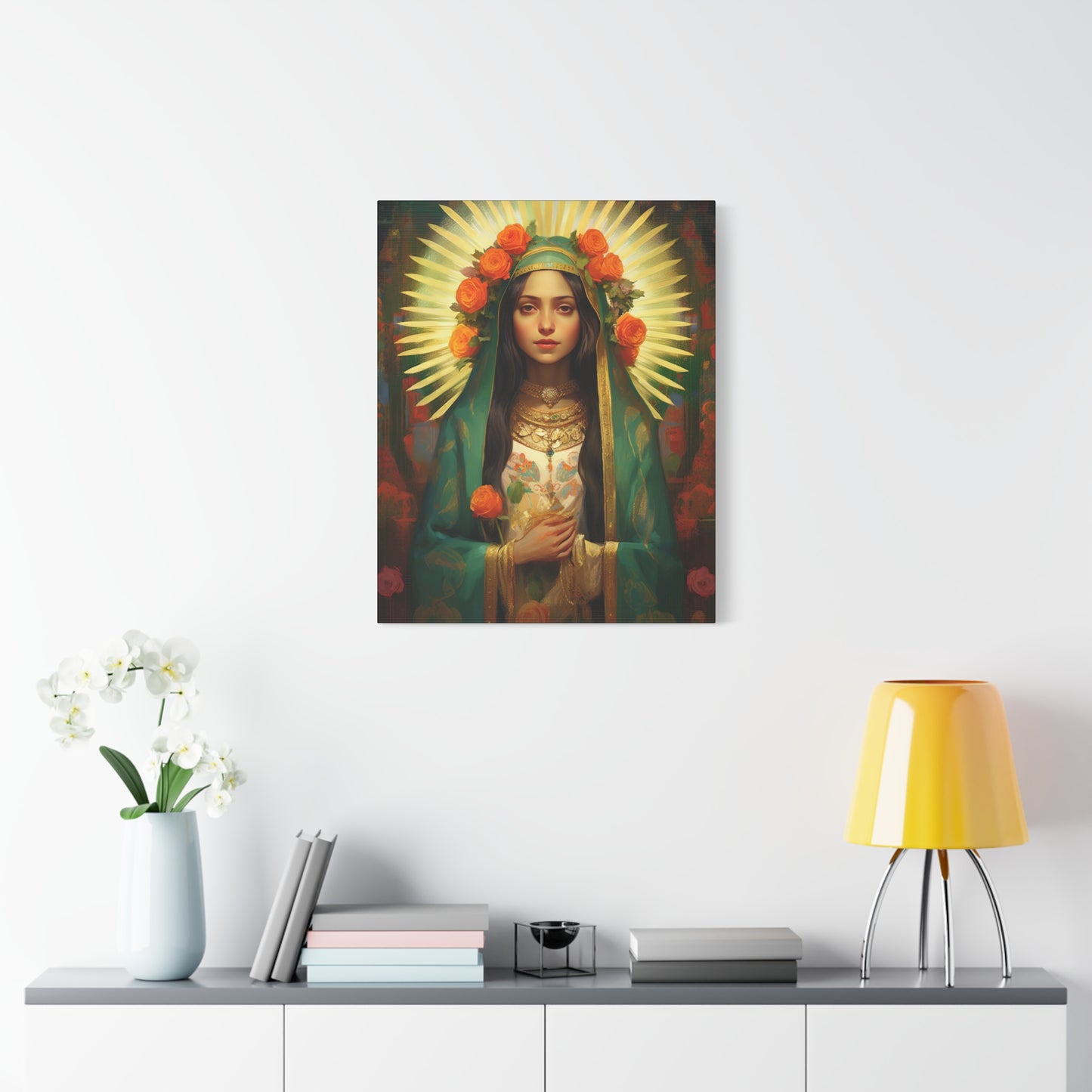 Patroness of Hope Our Lady of Guadalupe Museum Wrapped Canvas Print - Multiple Sizes - Catholic Home art