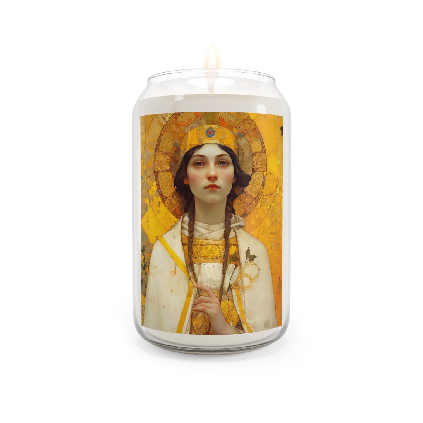 Saint Agatha  - Scented Prayer Candle, 13.75oz - Tall Size - Religious Prayer Candle - Catholic Art