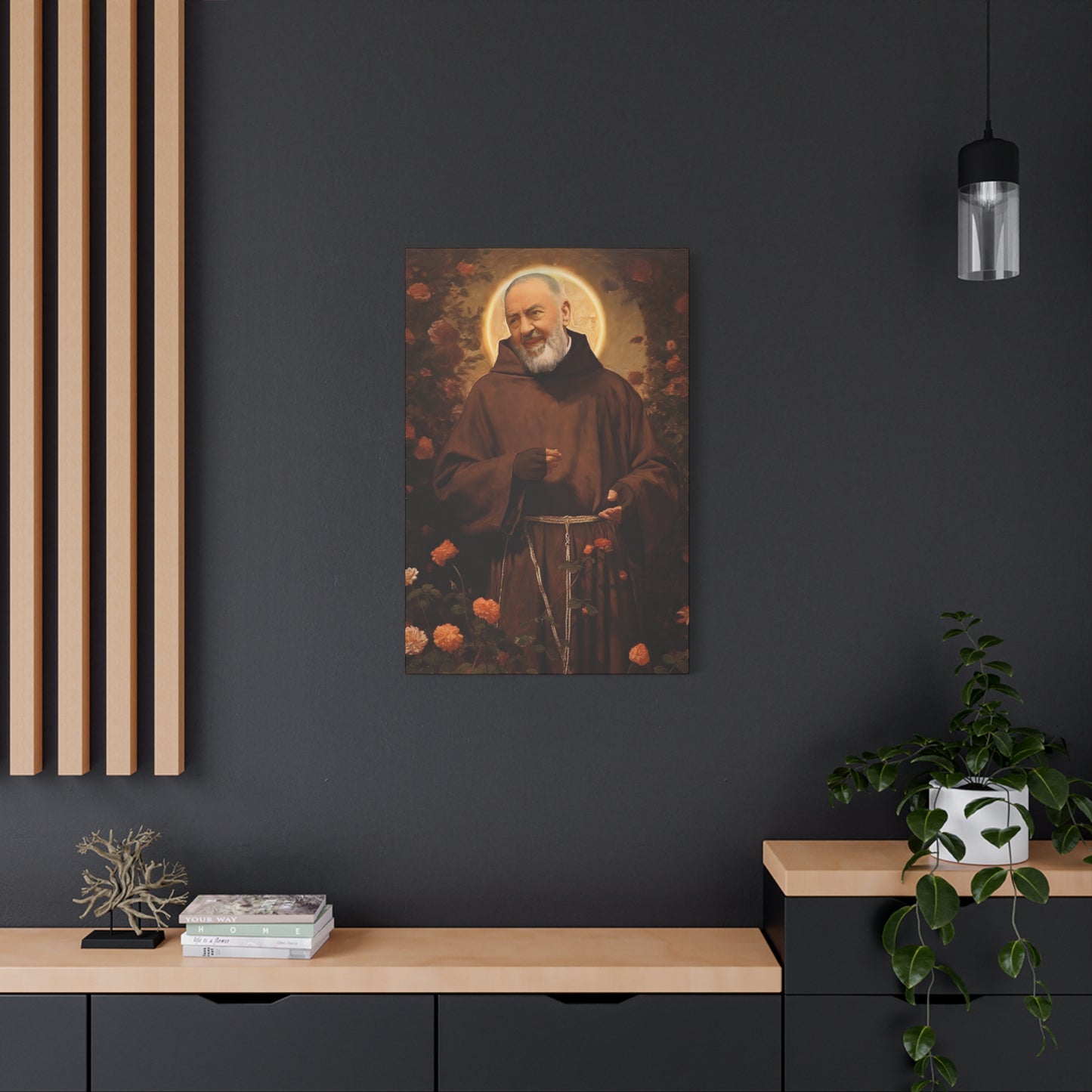 Saint Padre Pio - Museum Wrapped Canvas - Sanctified Souls Print - Religious Art for your Home