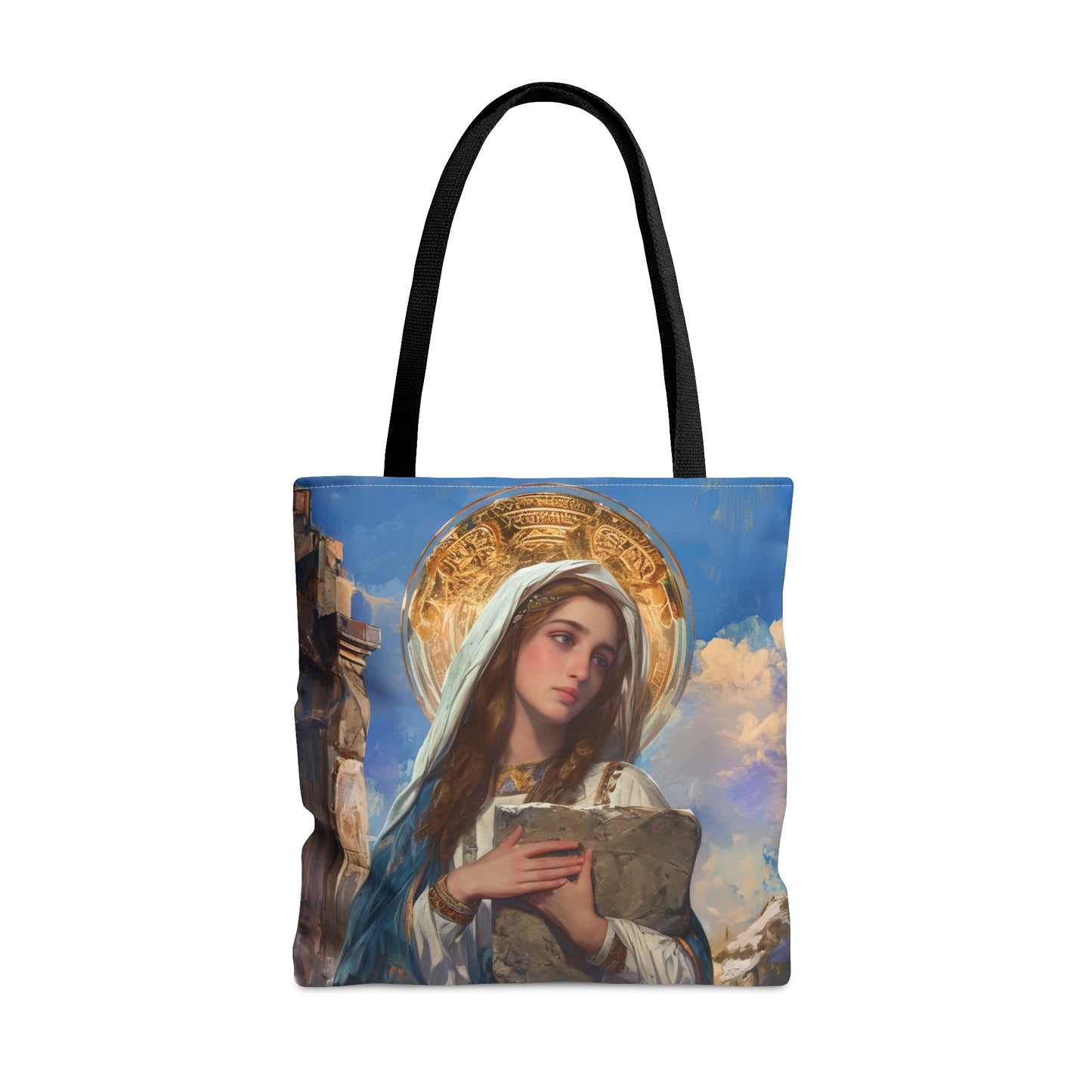 Saint Euphrasia of Constantinople Tote Bag - Large Medium Small Faith Art Bag - Catholic Faith Art purse - Double Sided