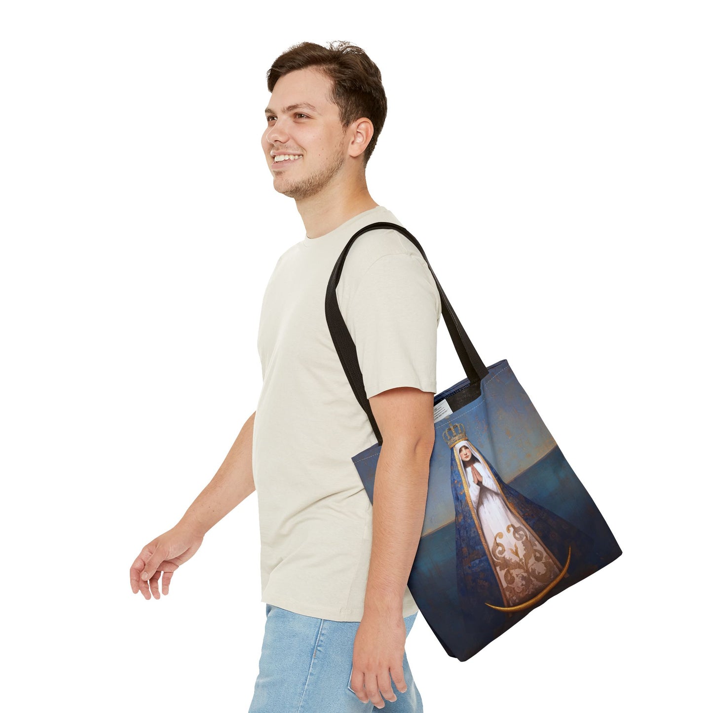 Virgen del Valle - Mother Mary  - Virgin of the Valley - Marian Art - Tote Bag - Large Medium Small Faith Art Bag - Tote Purse