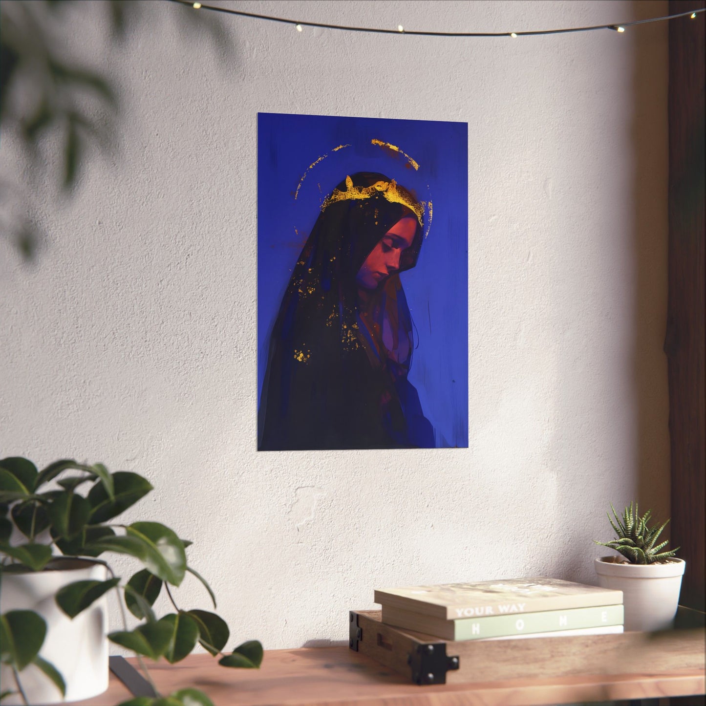 Mary, Mother of God - Queen of Heaven and Earth Poster Print - Sanctified Souls Print - Multiple Sizes - Premium Posters - Catholic Art
