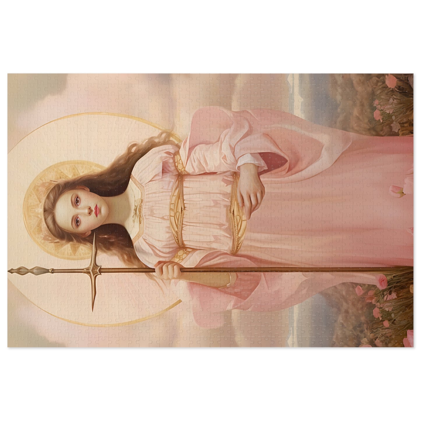 Saint Philomena - Puzzle and Keepsake Tin - Religious Jigsaw Puzzle (30, 110, 252, 500,1000-Piece) - Religious Puzzle