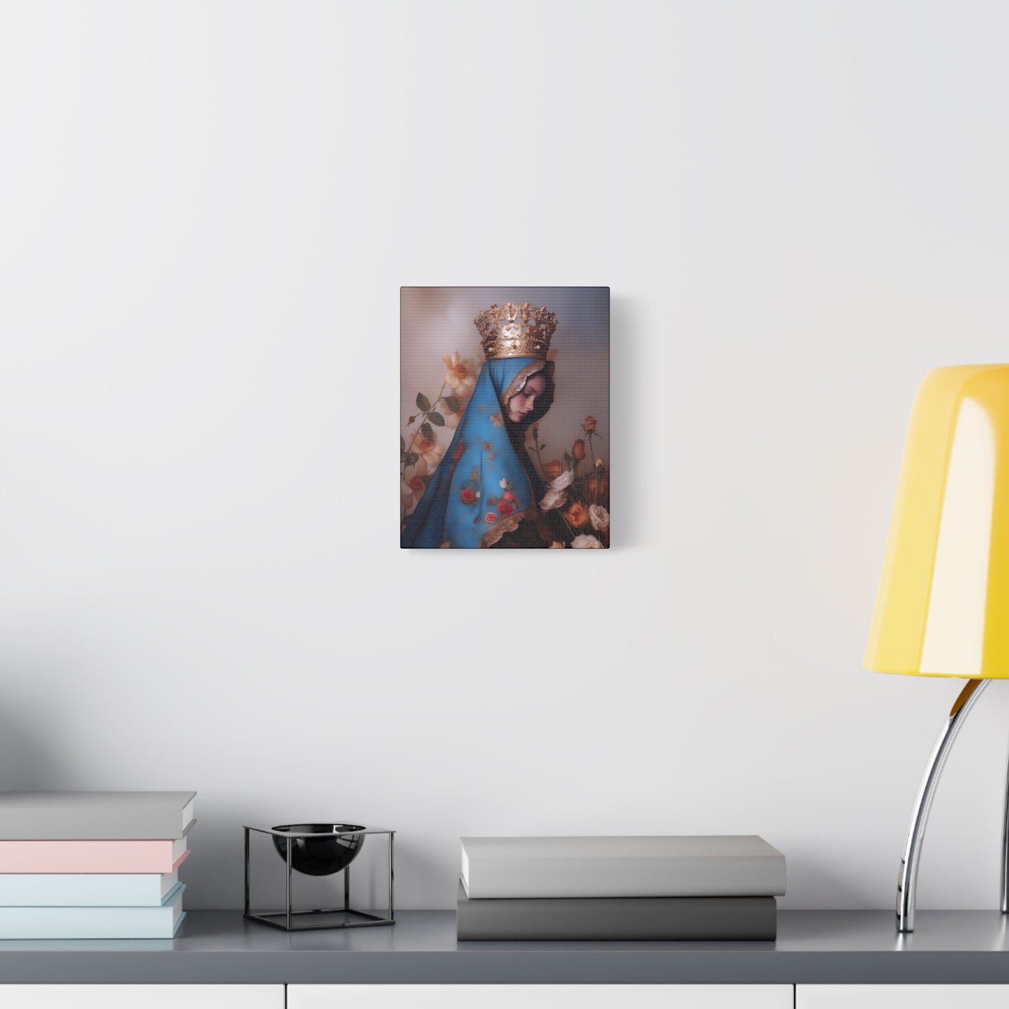 Our Lady of the Roses - Gallery Wrapped Canvas - Print - Religious Art for your Home - Catholic Art