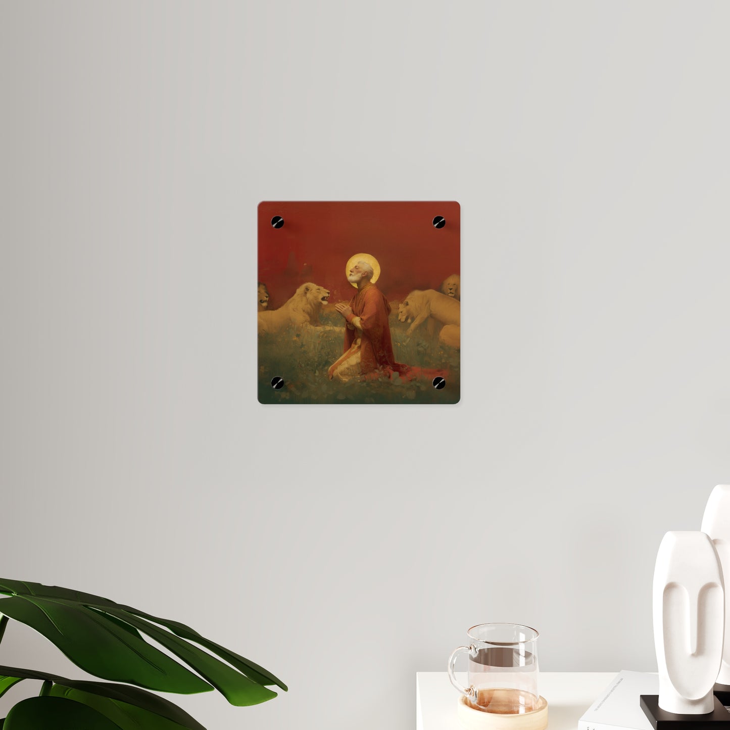 Saint Ignatius of Antioch Wall Art Panel - Ready to Hang Acrylic Print - Catholic Saint Art - Patron Saint Print - No Frame needed