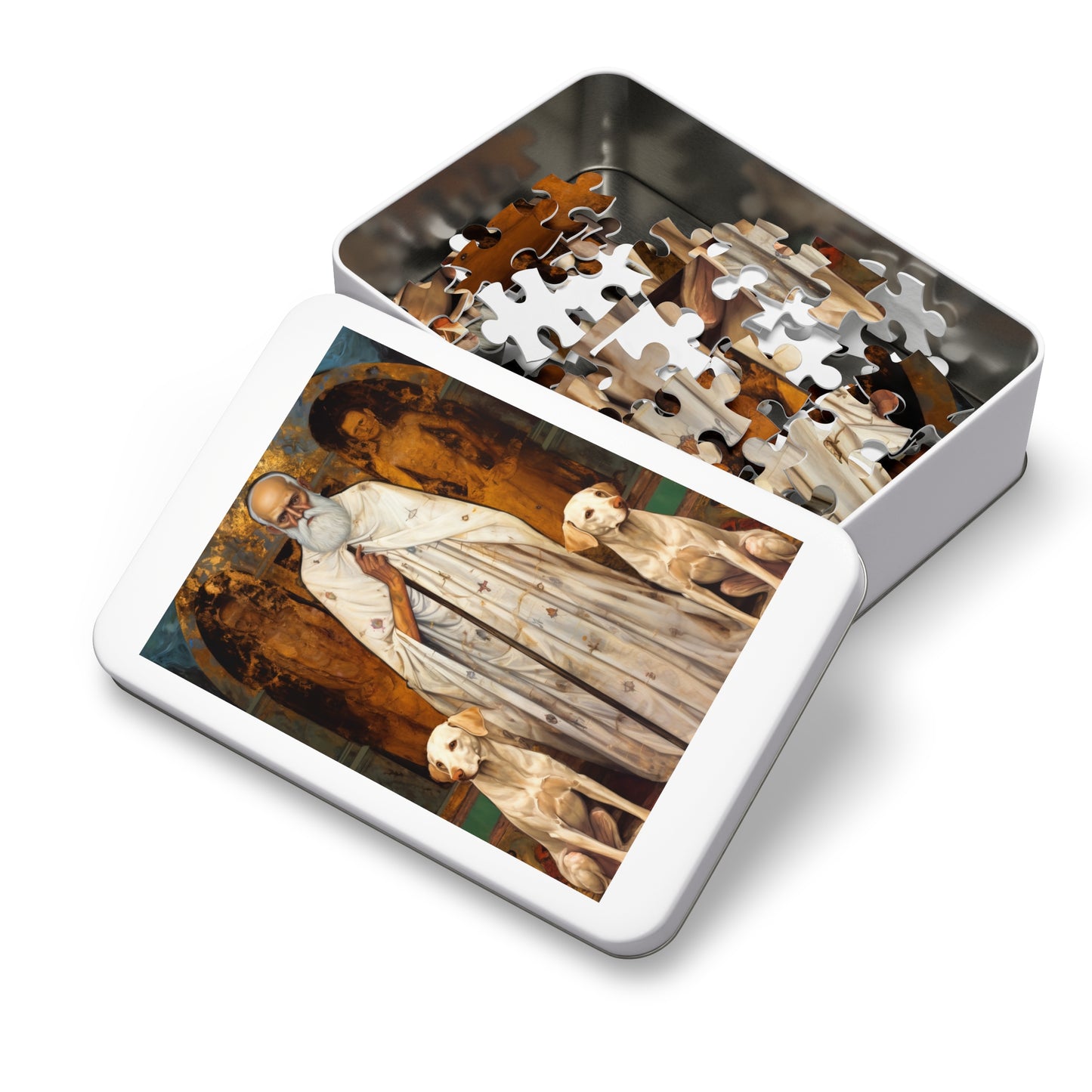 Saint Lazarus of Bethany - Puzzle and Keepsake Tin - Religious Jigsaw Puzzle (30, 110, 252, 500,1000-Piece) - Religious Puzzle