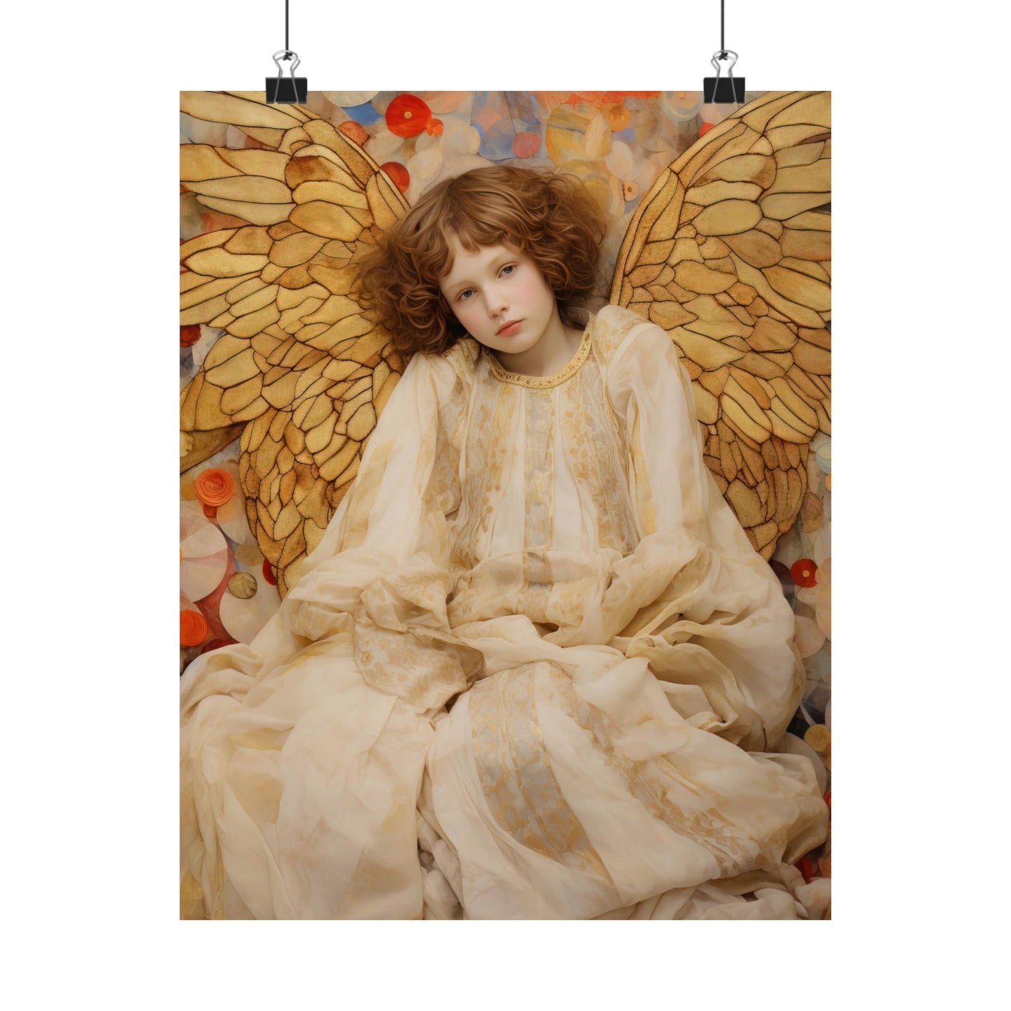 Guiding Light - Sanctified Souls Print - Multiple Sizes - Premium Matte Vertical Poster - Guardian Angel