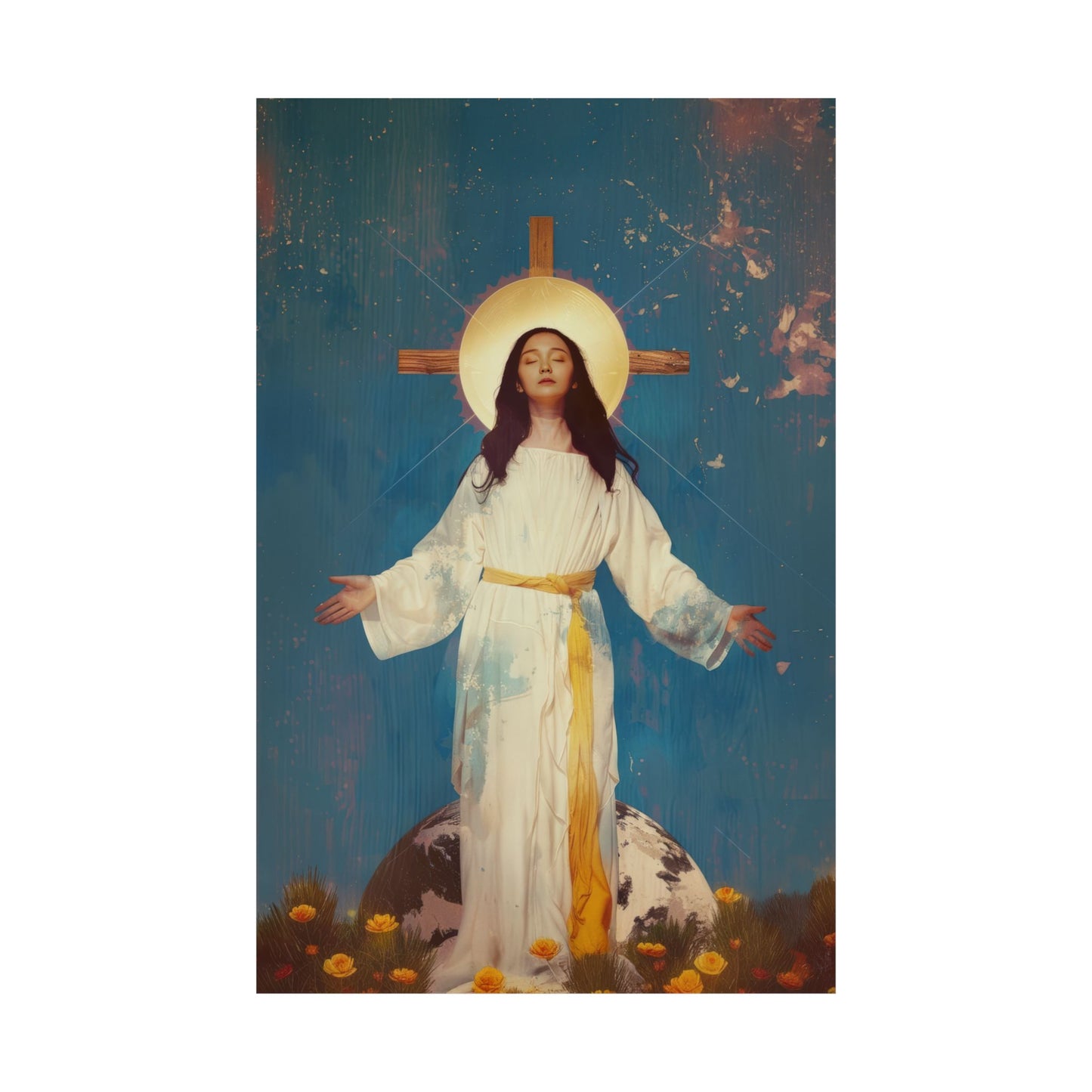 Our Lady of Akita - Mother Mary - Sanctified Souls Print - Multiple Sizes - Premium Matte Vertical Posters