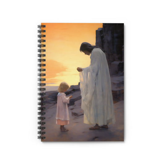 Luminous Love Mother's Journal - Sanctified Souls Art - Religious Based Notebook - Spiral Notebook - Ruled Line