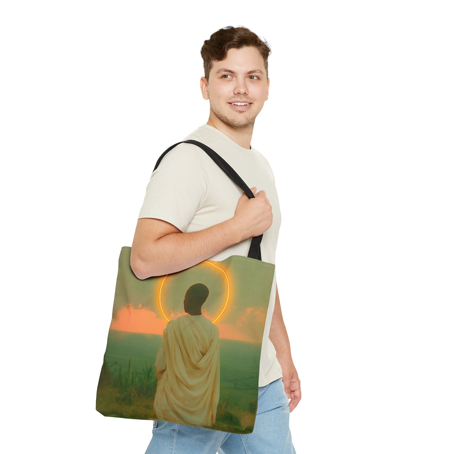 Saint Charles Lwanga - Tote Bag - Large Medium Small Faith Art Bag - Bible Study Faith Purse - Double Sided