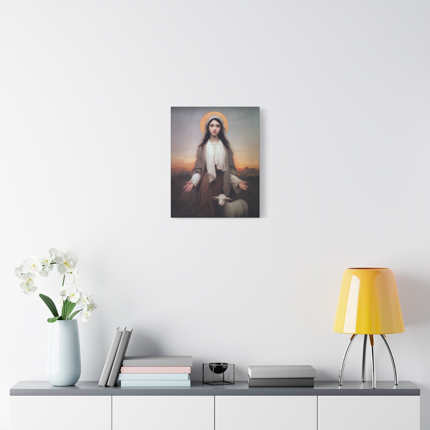 Saint Germaine Cousin - Gallery Wrapped Canvas - Print - Religious Art for your Home - Catholic Art