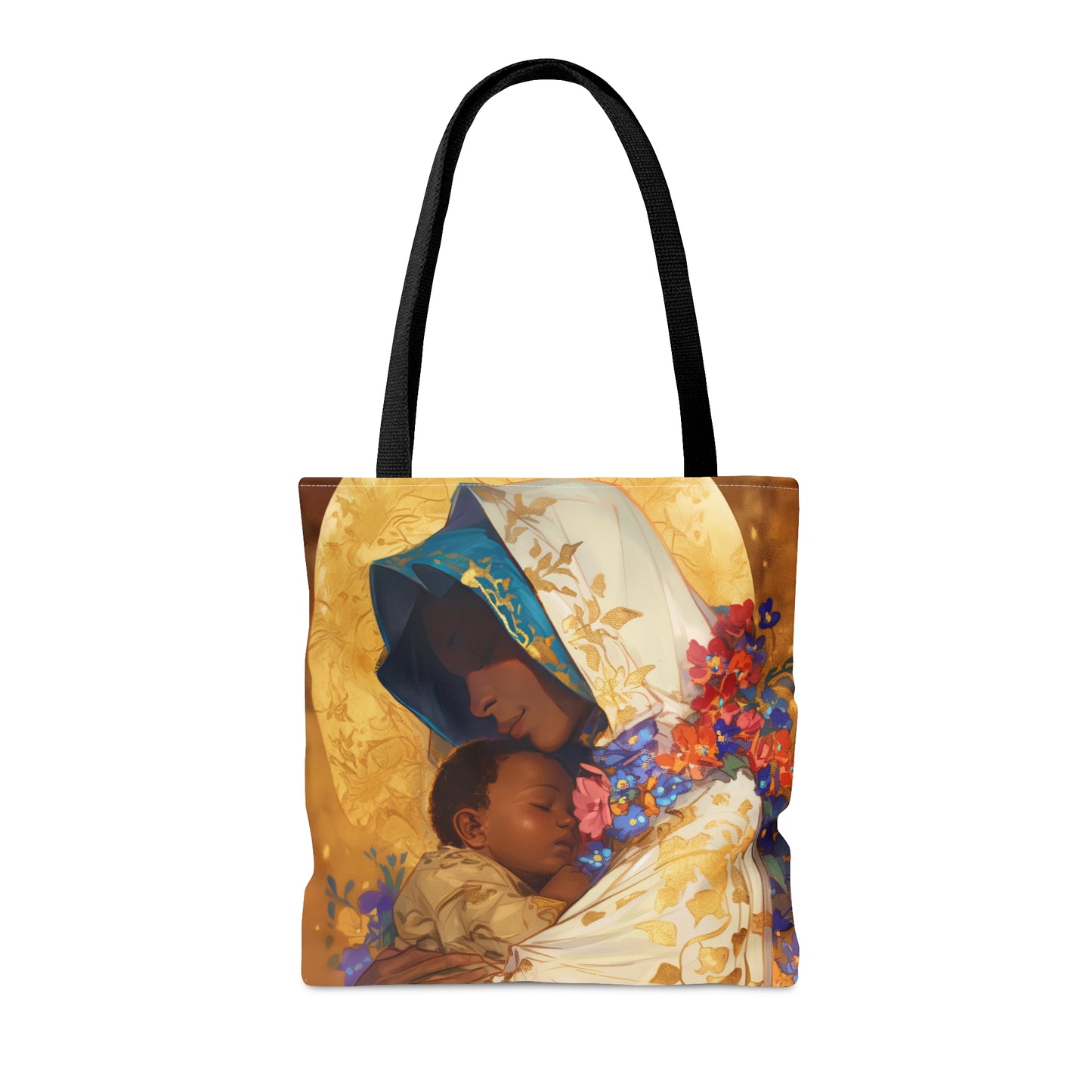 Divine Radiance- Our Lady of Kibeho's Blessing Tote Bag - Large Medium Small Faith Art Bag - Catholic Faith Purse - Religious Carry All