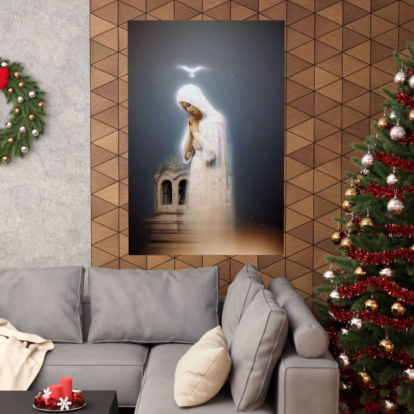Our Lady of Zeitoun - Mother Mary Print - Marian Art - Sanctified Souls Print - Multiple Sizes - Premium Vertical Posters