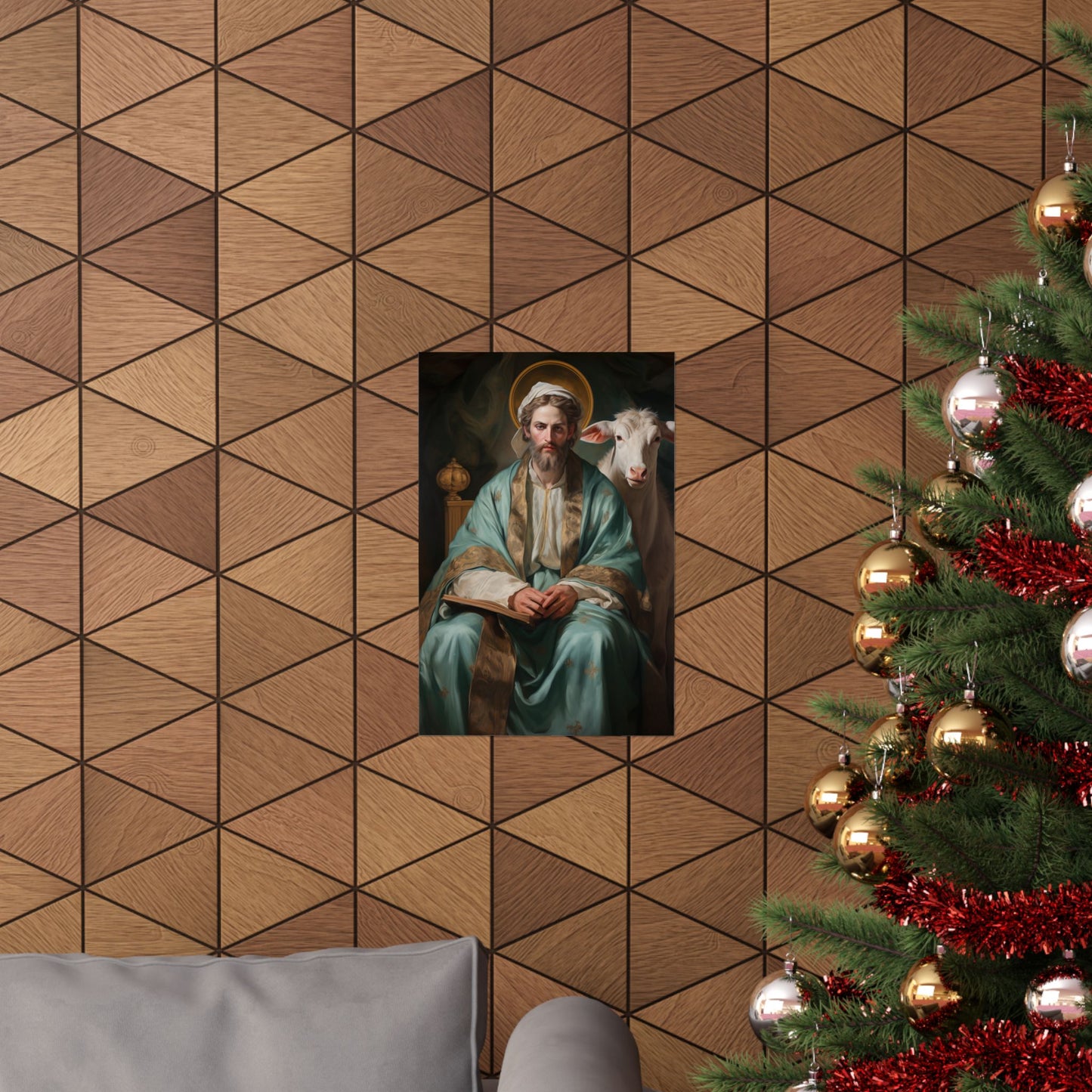 Saint Luke the Evangelist - Sanctified Souls Print - Multiple Sizes - Premium Matte Vertical Posters