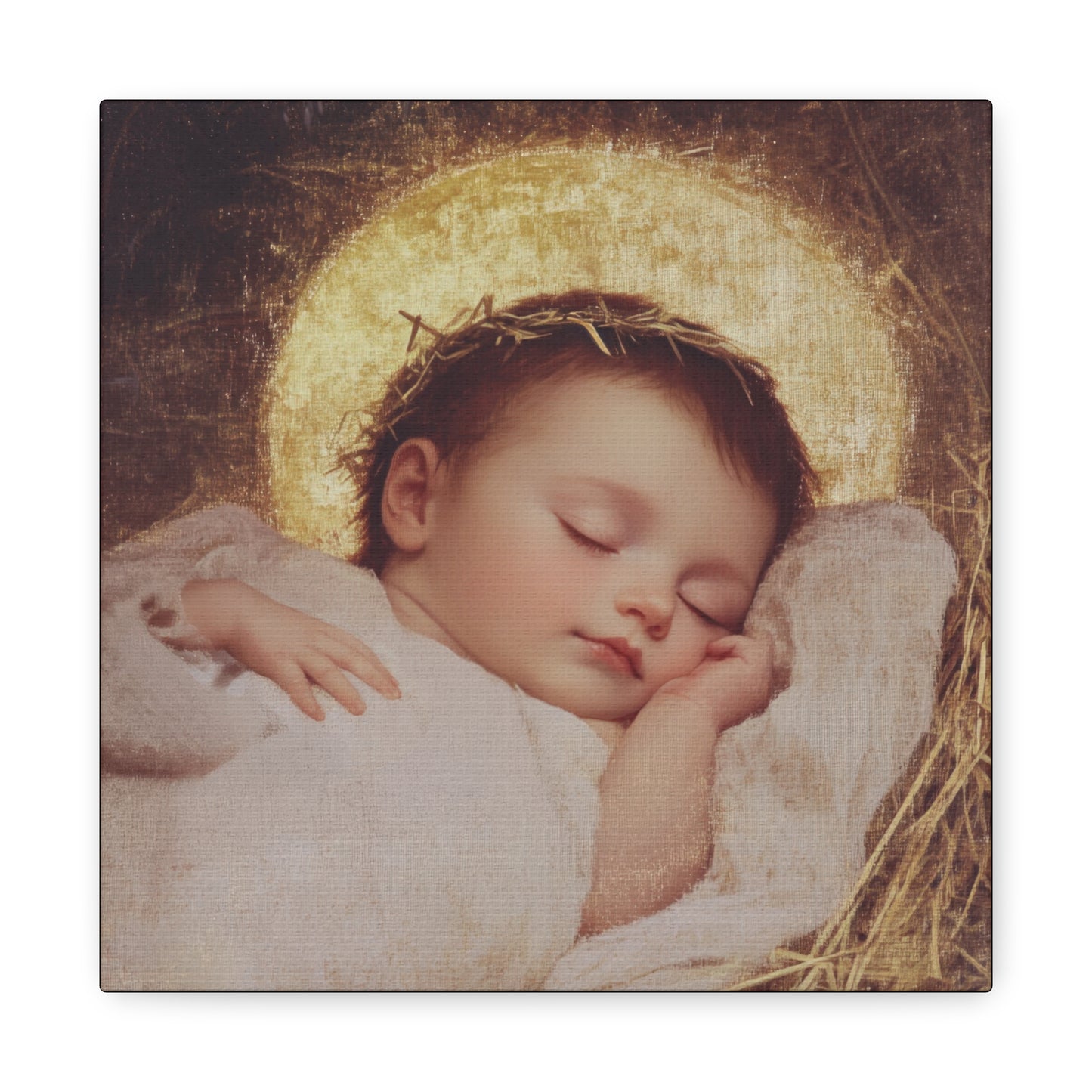 The Christ Child Born Into the Quiet of the World - Gallery Wrapped Canvas - Print - Religious Art for your Home - Catholic Art Print