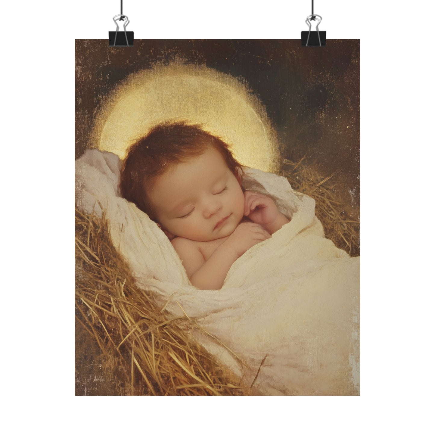 Jesus, the Newborn Light of the World - Sanctified Souls Print - Multiple Sizes - Premium Matte Vertical Posters
