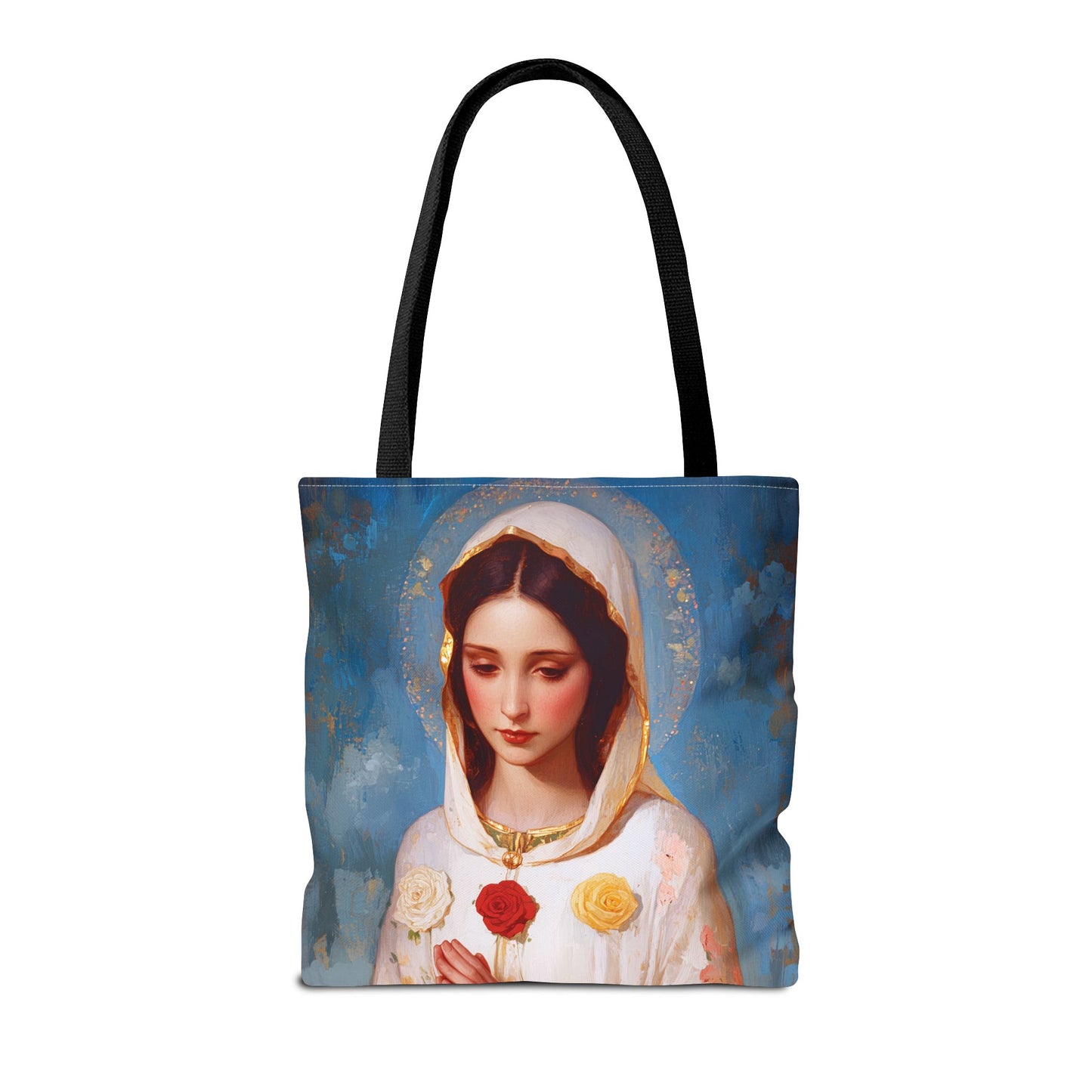 Rosa Mystica - Mystical Rose - Mother Mary - Marian Art - Tote Bag - Large Medium Small Faith Art Bag - Tote Purse