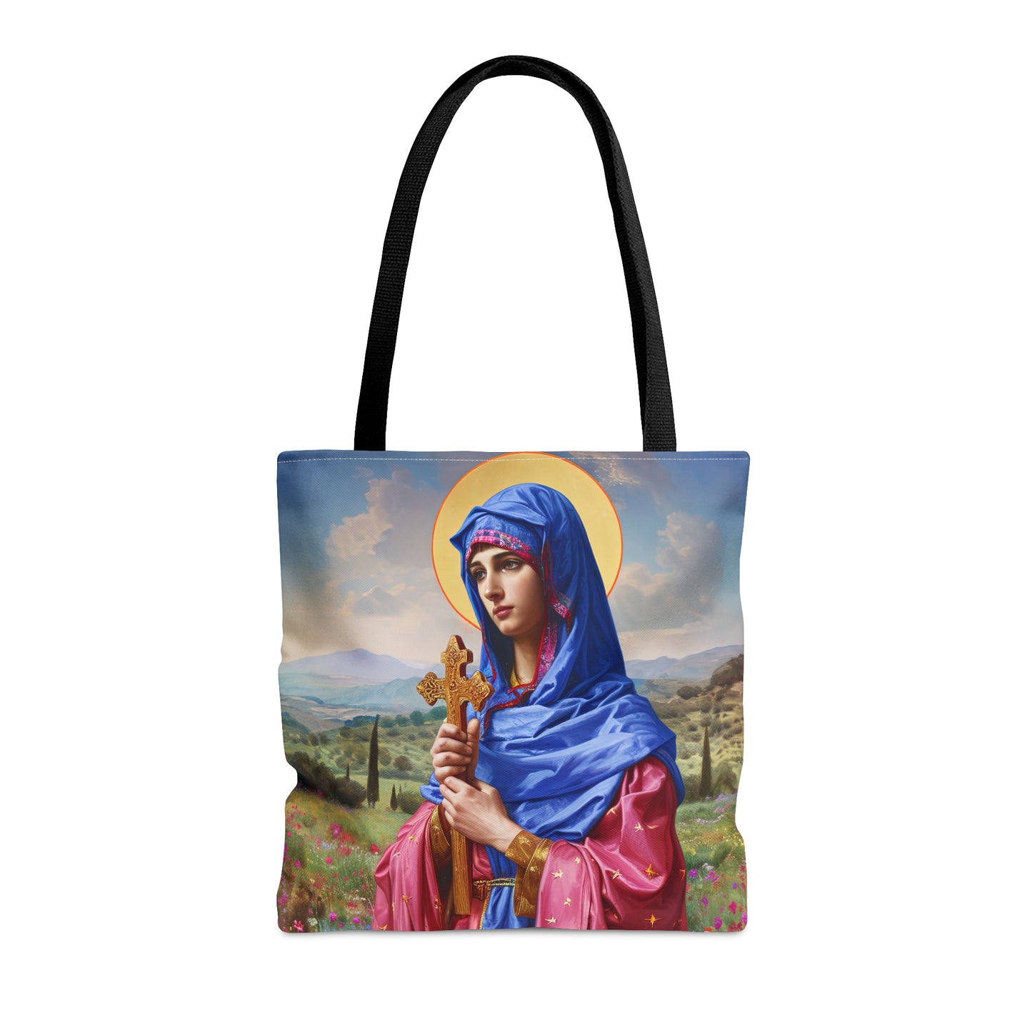 Saint Anysia of Salonika Tote Bag - Large Medium Small Faith Art Bag - Re usable Tote Purse - Double Sided - Catholic Art Bag