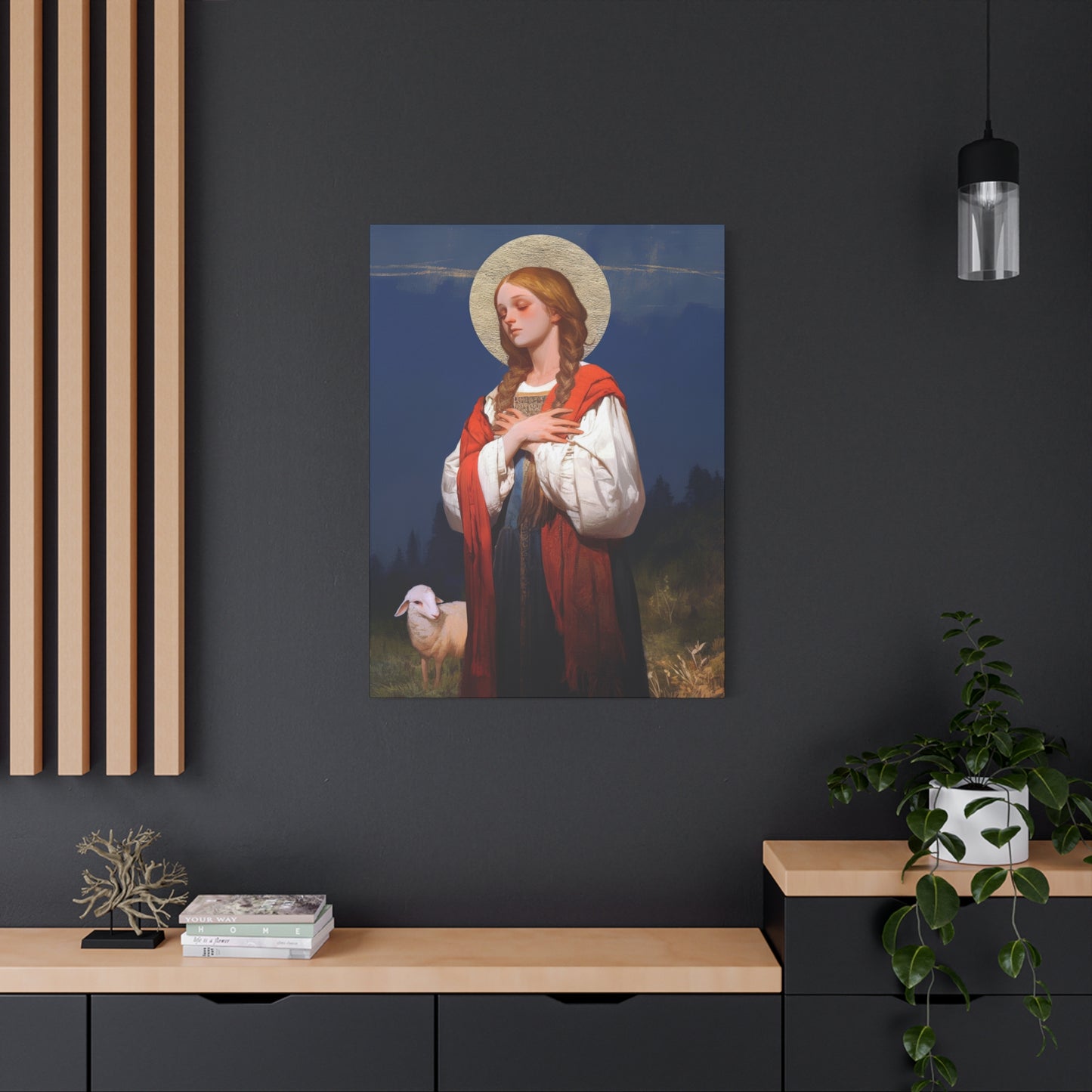 Saint Genevieve - Gallery Wrapped Canvas - Print - Religious Art for your Home - Catholic Art