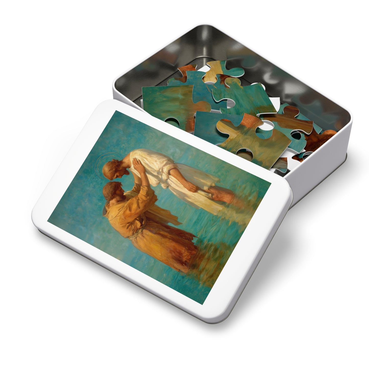 Saint John the Baptist, Servant of the Dawn - Puzzle & Keepsake Tin - Religious Jigsaw Puzzle (30, 110, 252, 500,1000-Piece) - Catholic