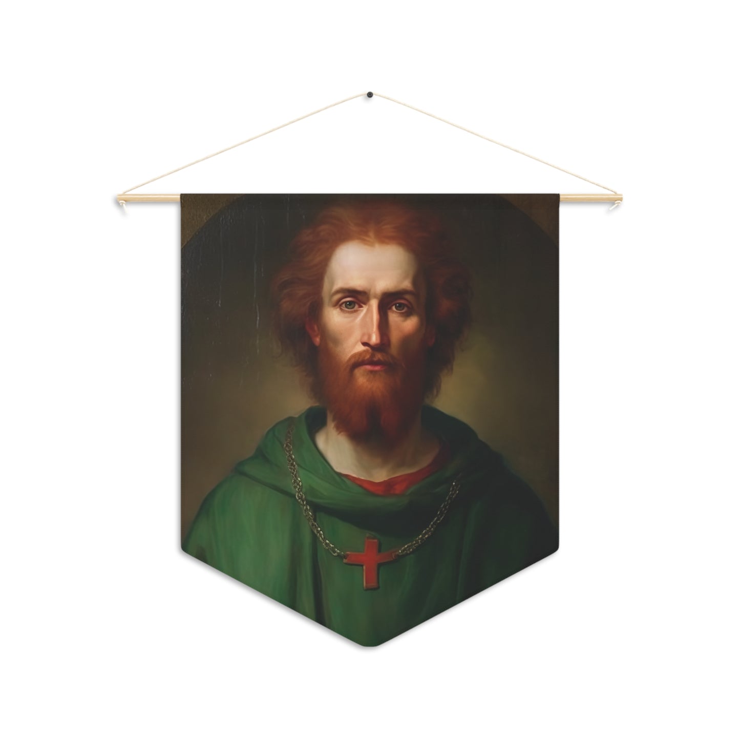 Saint Alexius of Rome Banner / Wall Hanging / Pennant - Prayer room - Catholic Art - Saint Art - Large Saint Print - 18" x 21"