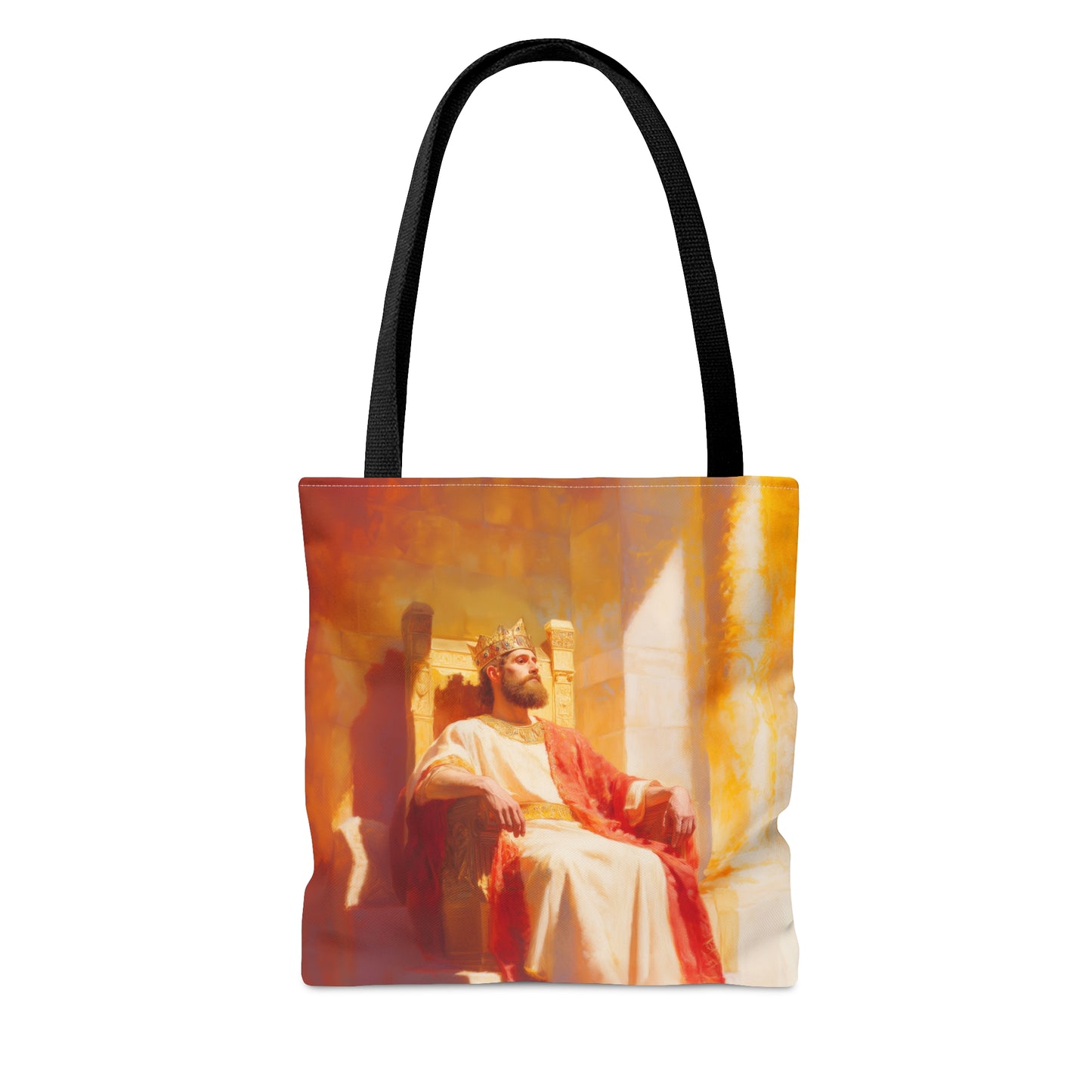 King Solomon: Keeper of God's Understanding - Tote Bag - Large Medium Small Faith Art Bag - Catholic Faith Purse
