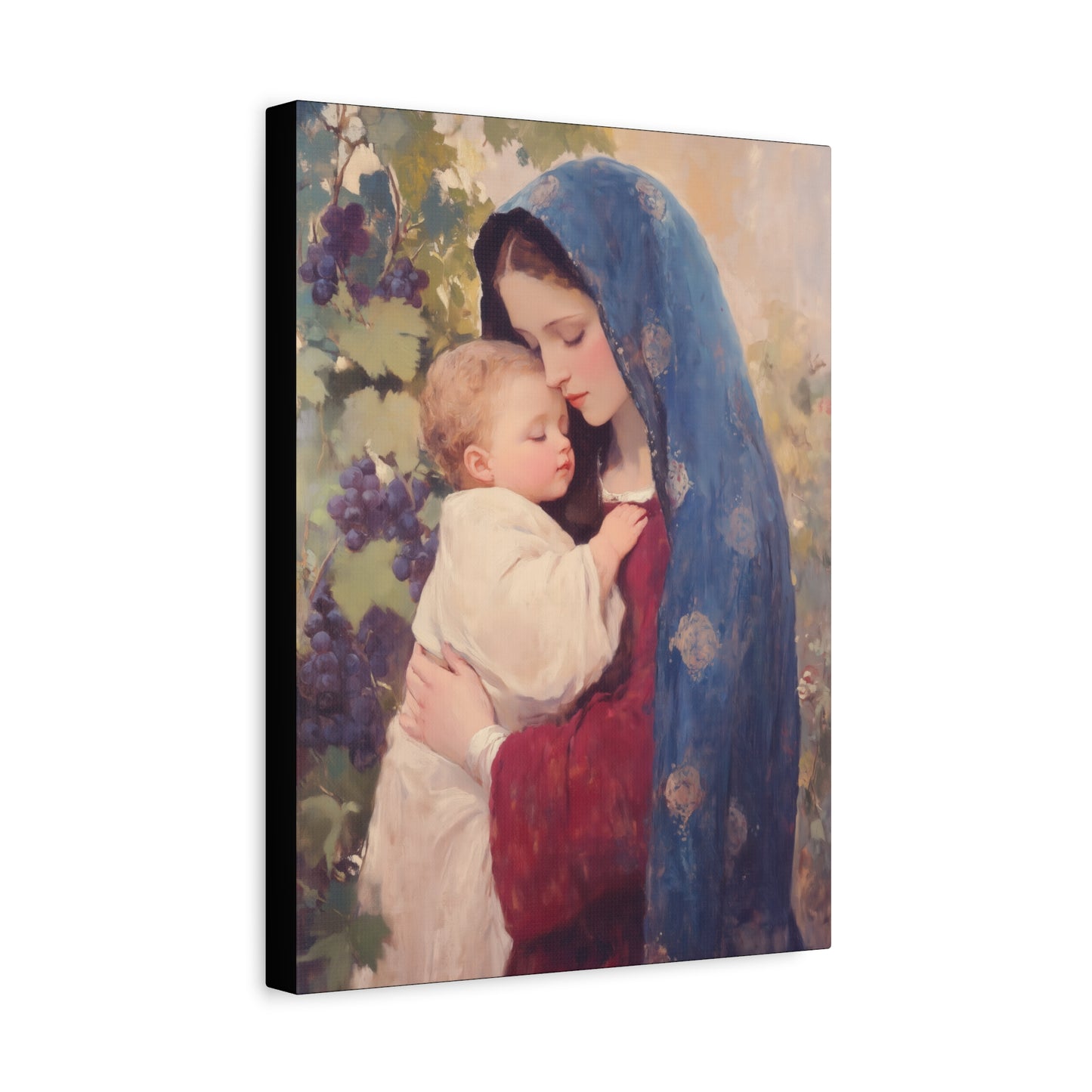 Our Lady of the Grapes / Out Lady of the Harvest - Gallery Wrapped Canvas - Print - Religious Art for your Home - Catholic Art