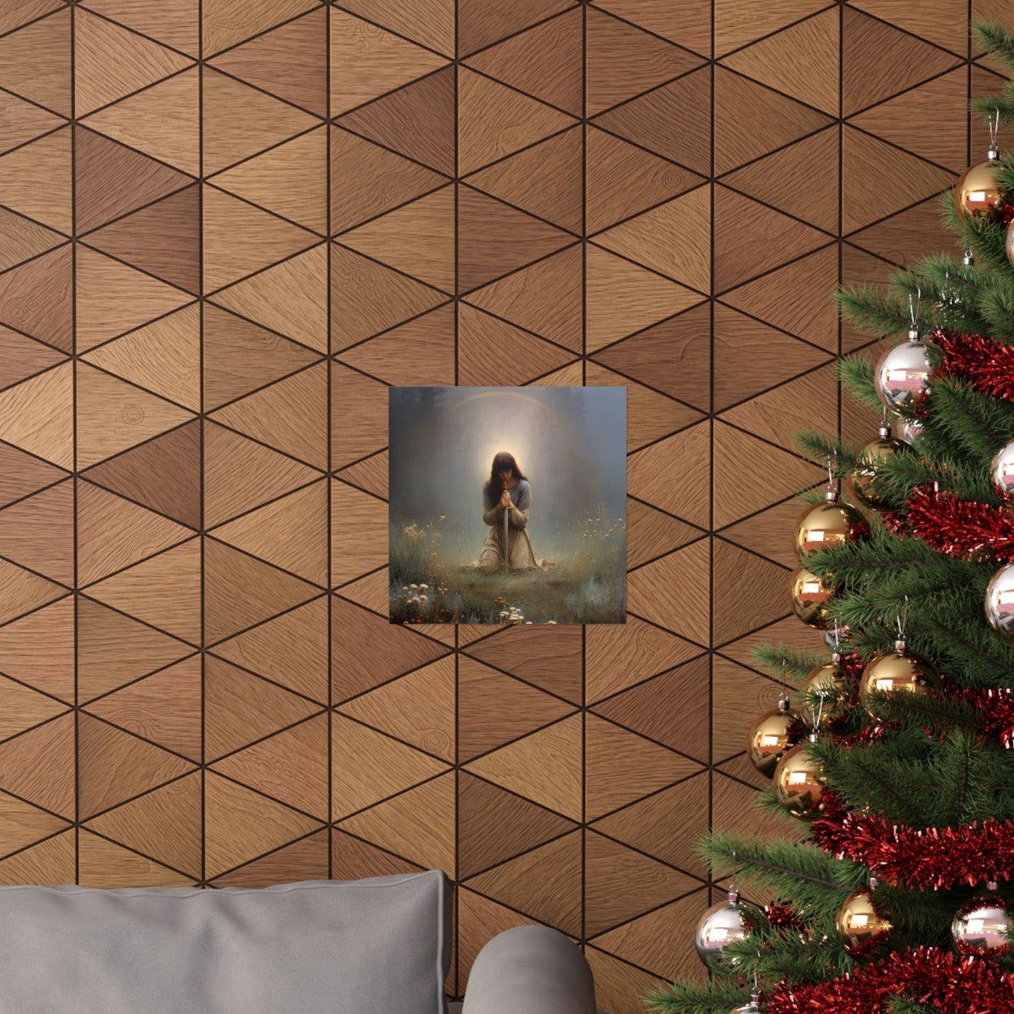 Saint Joan of Arc - Sanctified Souls Print - Multiple Sizes - Premium Posters - Catholic Art - Christian Home Decor Artwork