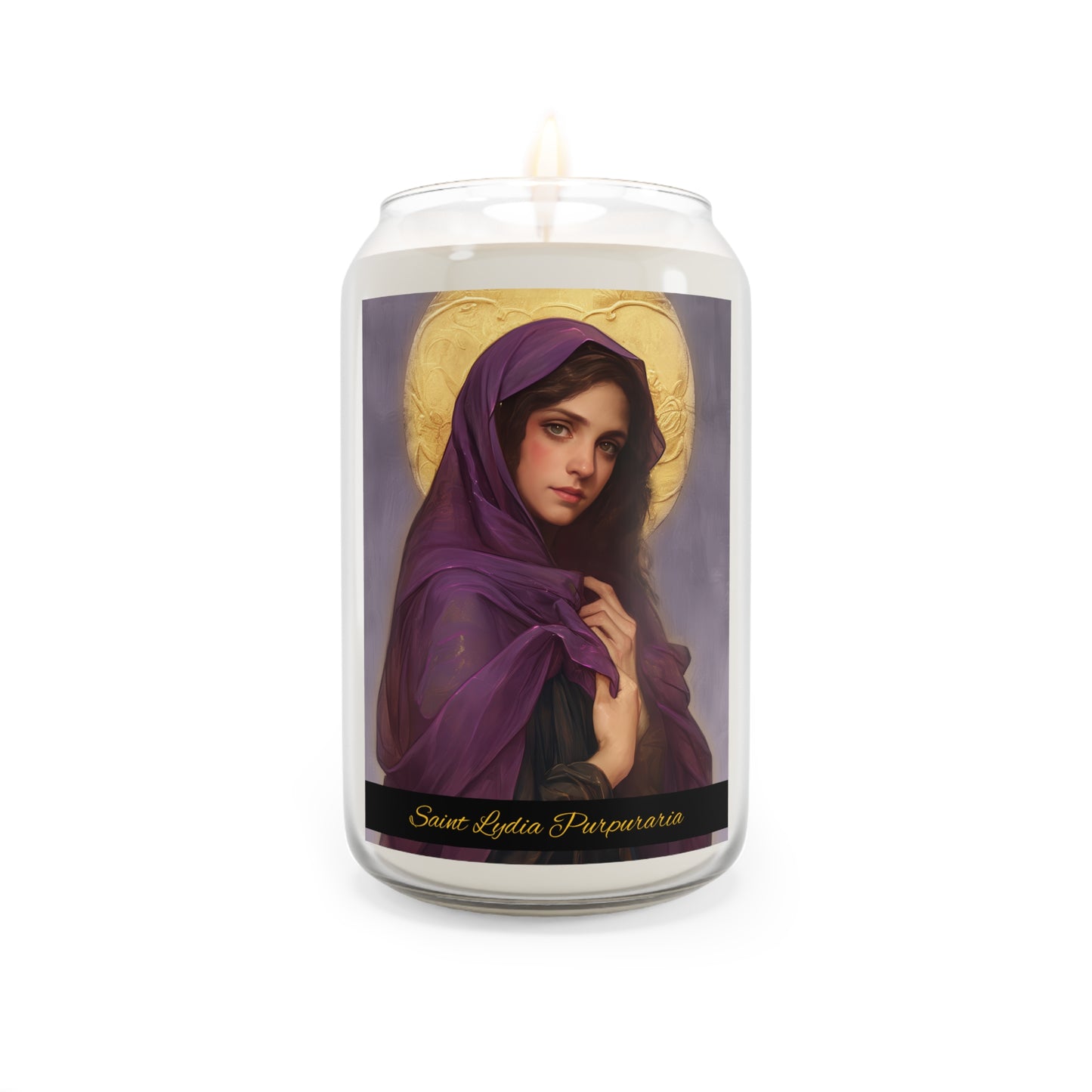 Saint Lydia Purpuraria / Lydia of Thyatira - Scented Prayer Candle, 13.75oz -  Candle - Catholic Art - prayer room Scented Candle