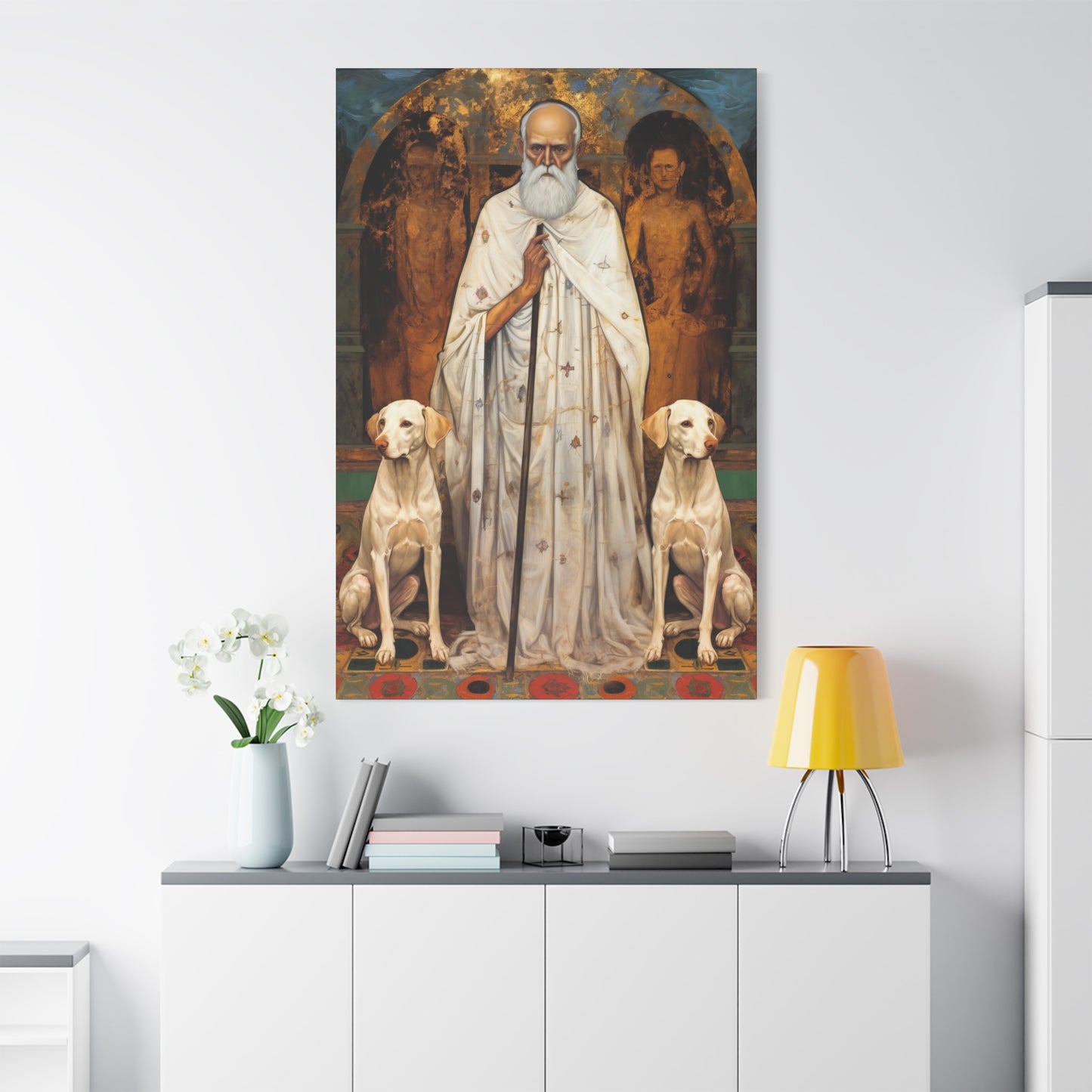Saint Lazarus of Bethany Canvas Print - Multiple Sizes - Catholic Home art - Museum Wrapped Canvas - Sanctified Souls Print