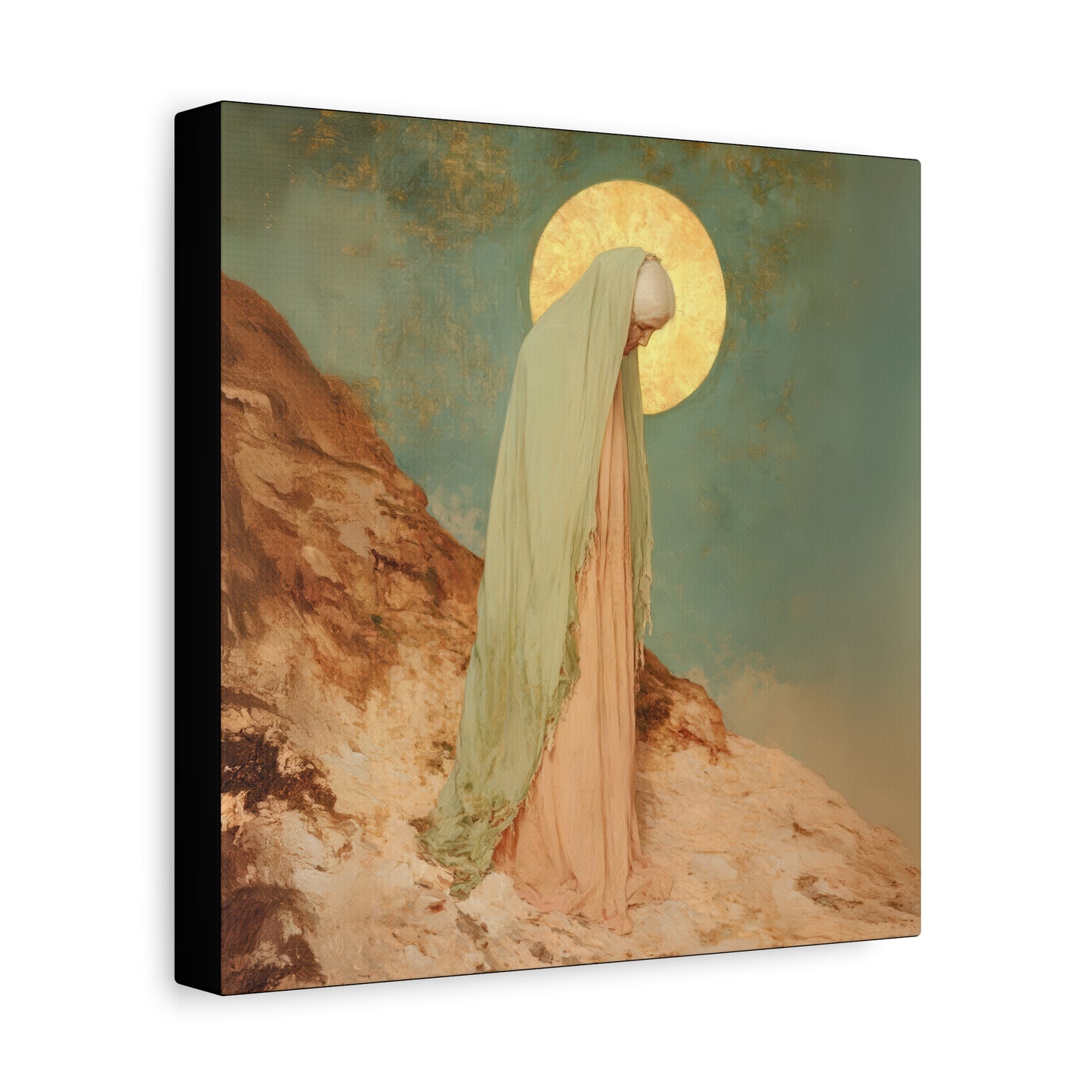 Saint Melania the Elder - Desert Mother - Gallery Wrapped Canvas - Print - Religious Art for your Home - Catholic Art Print