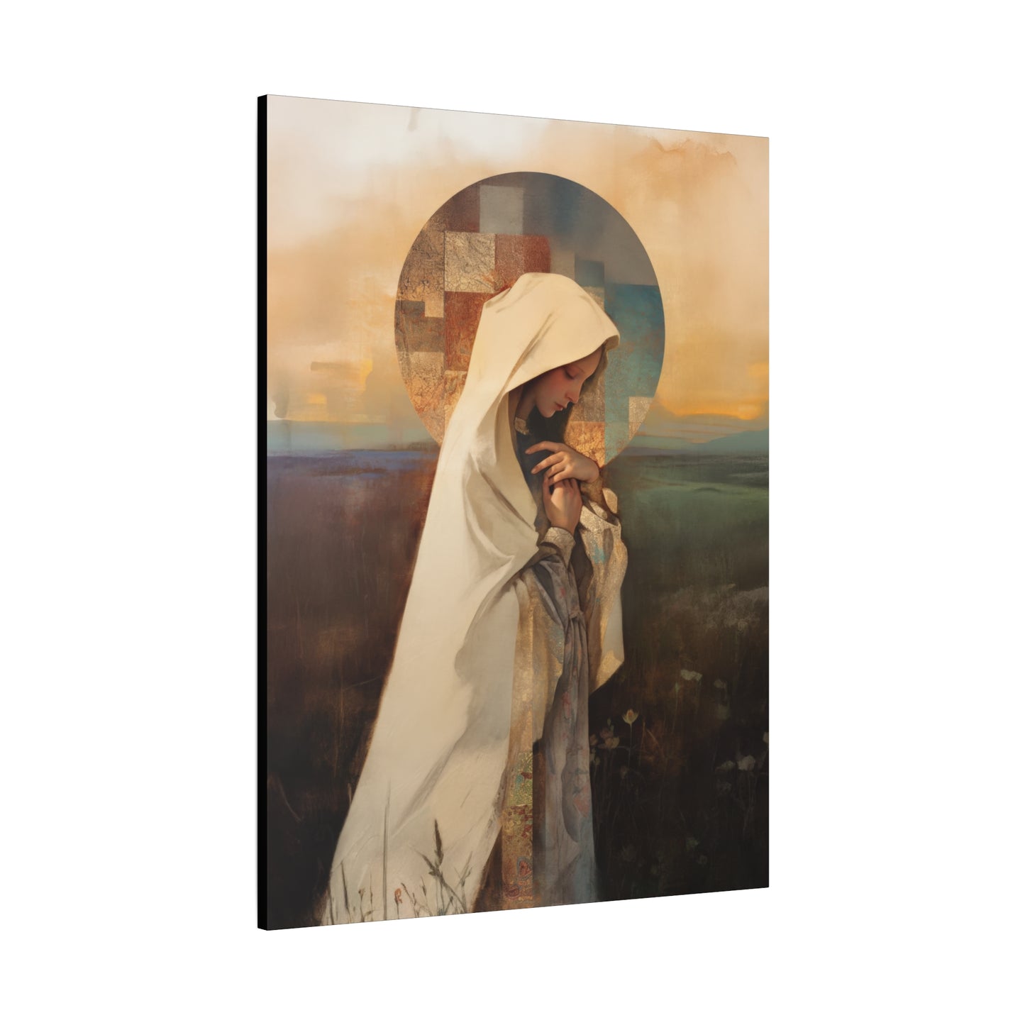 Our Lady of the Prairie - Multiple Sizes - Catholic Home art - Museum Wrapped Canvas - Sanctified Souls Print