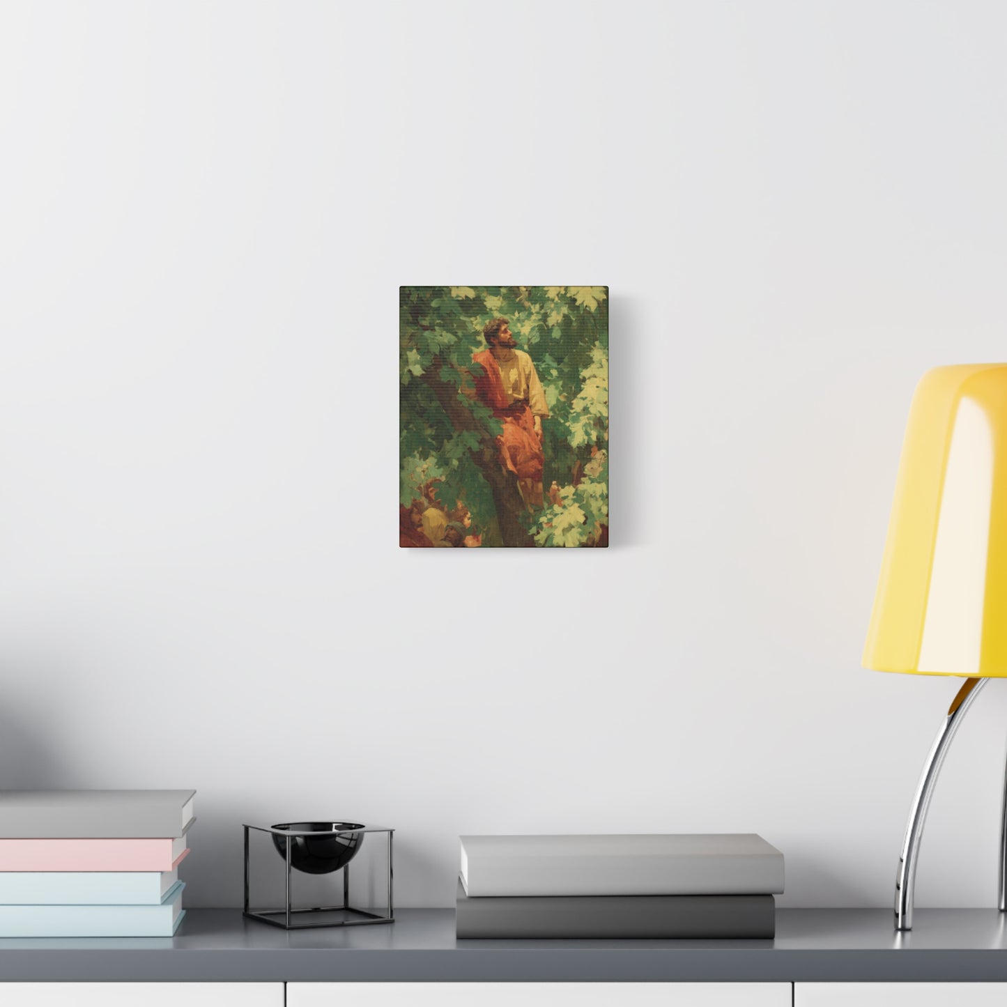 Zacchaeus - Gallery Wrapped Canvas - Print - Religious Art for your Home - Catholic Art Print