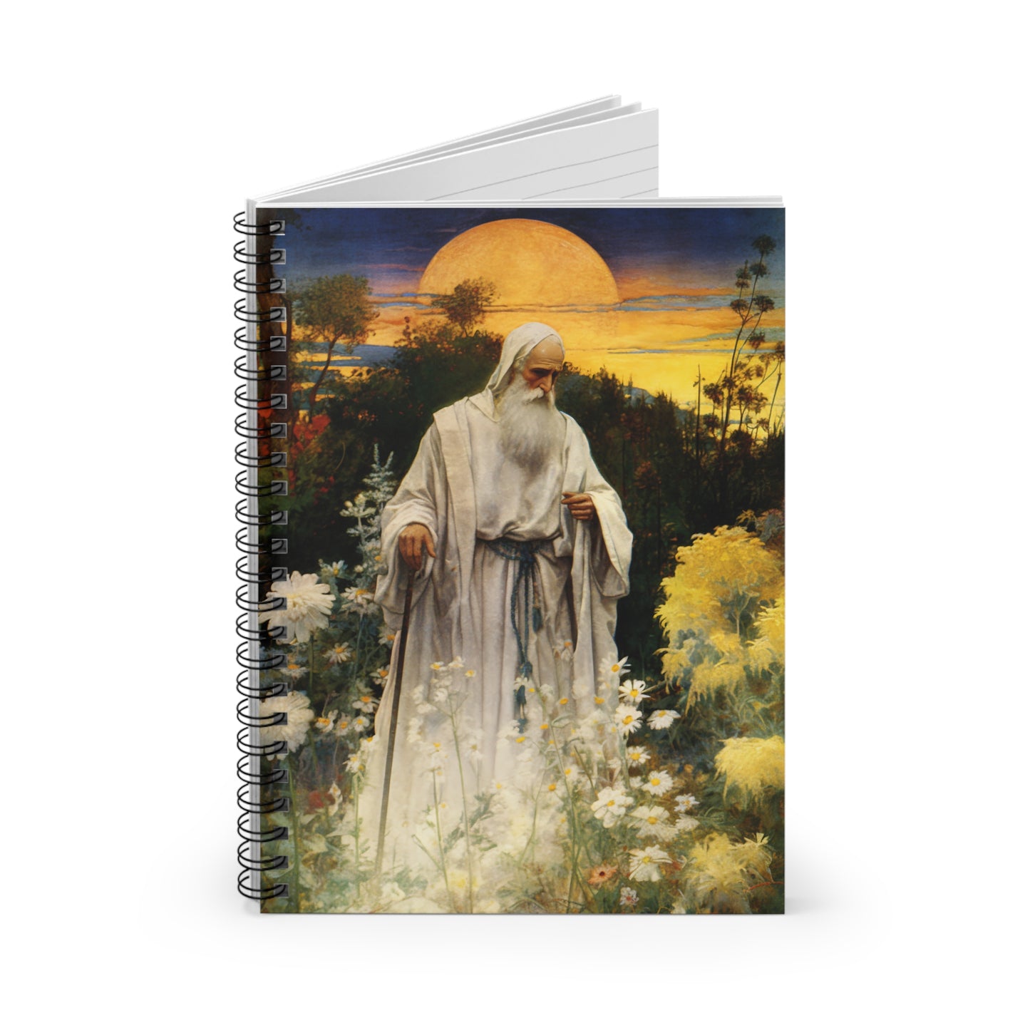 Saint Phocas the Gardener Journal - Sanctified Souls Art - Religious Based Notebook - Spiral Notebook - Ruled Line