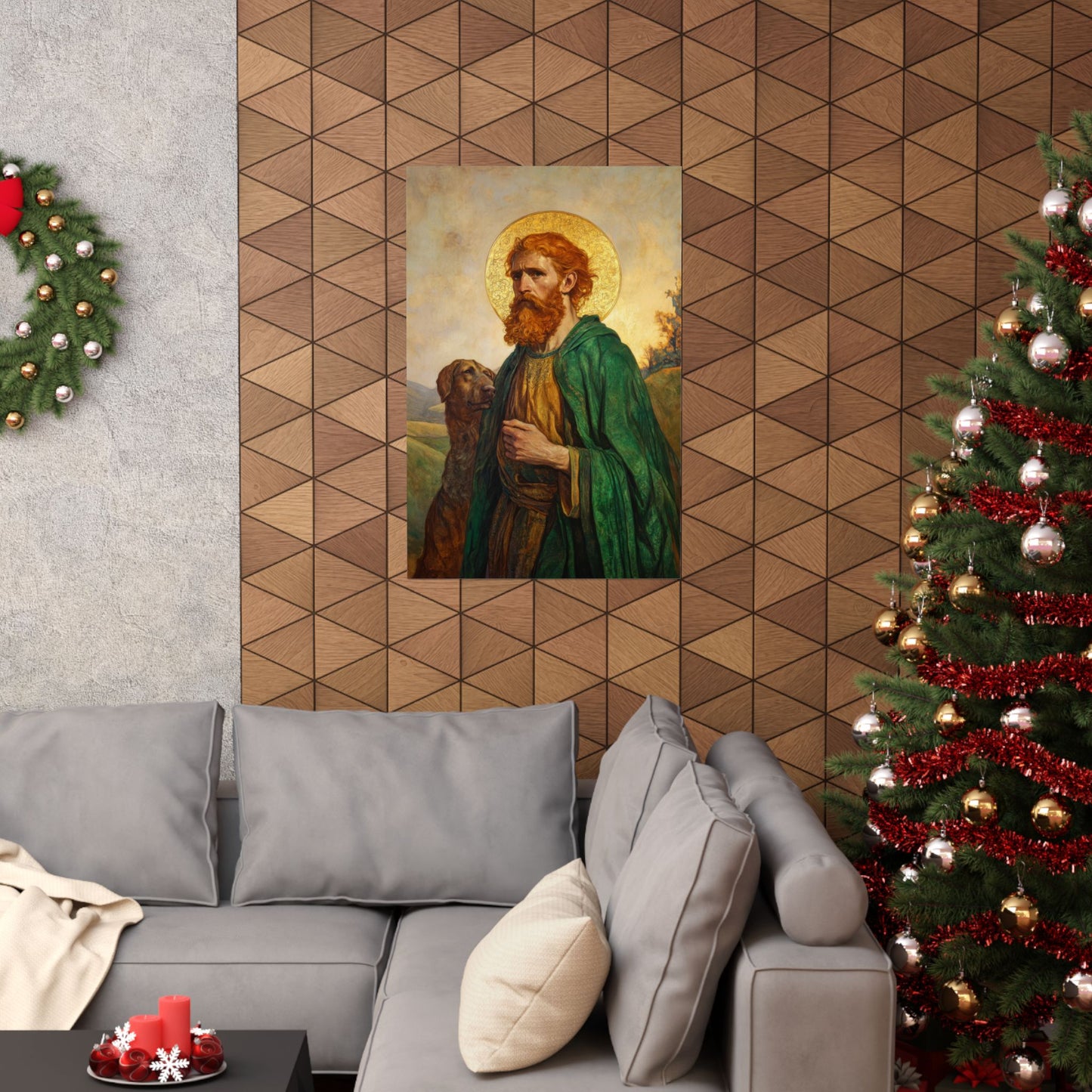 Saint Andrew the Scot - Sanctified Souls Print - Multiple Sizes - Premium Posters - Catholic Art - Christian - Gifts for Catholics