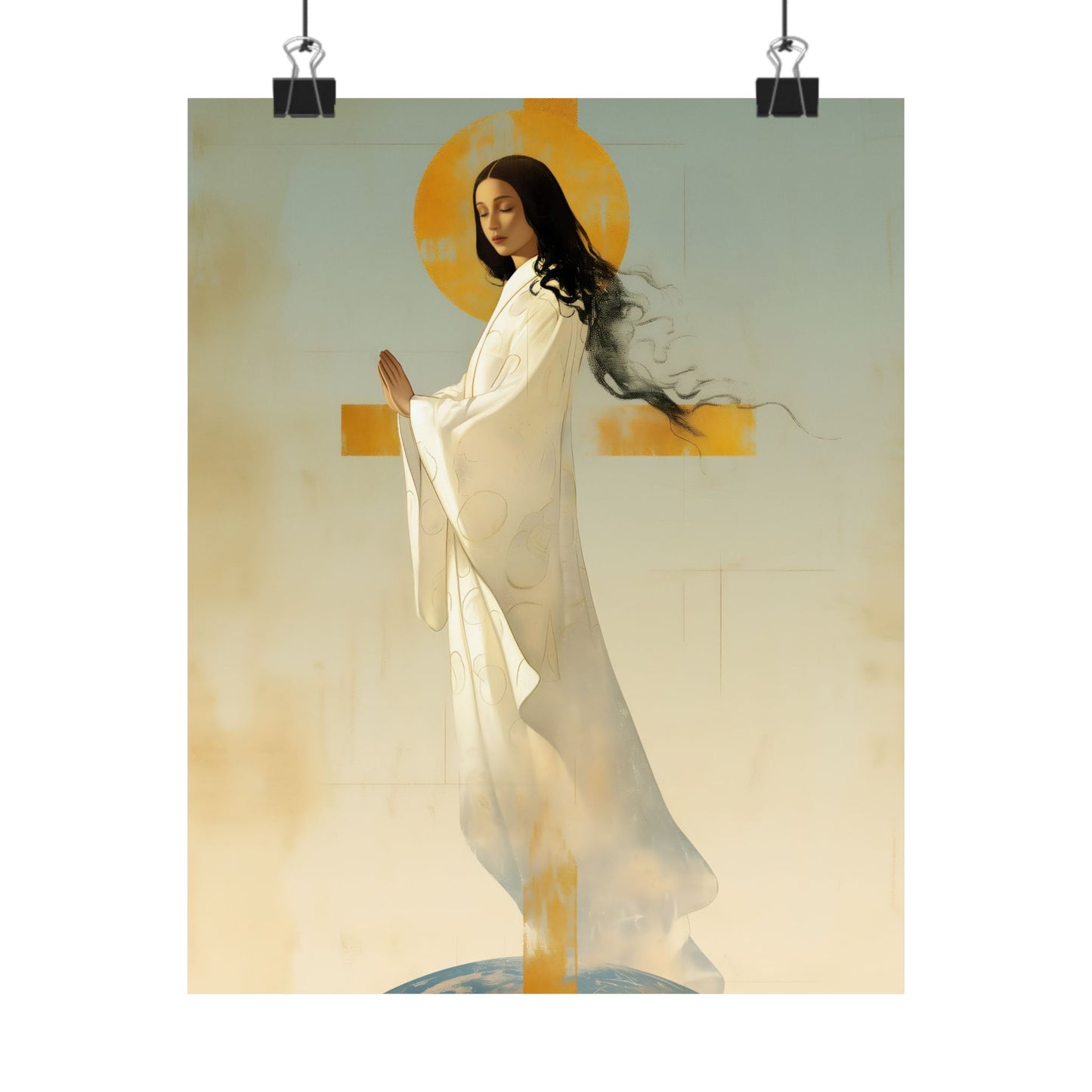 Our Lady of Akita - Mother Mary - Sanctified Souls Print - Multiple Sizes - Premium Matte Vertical Posters