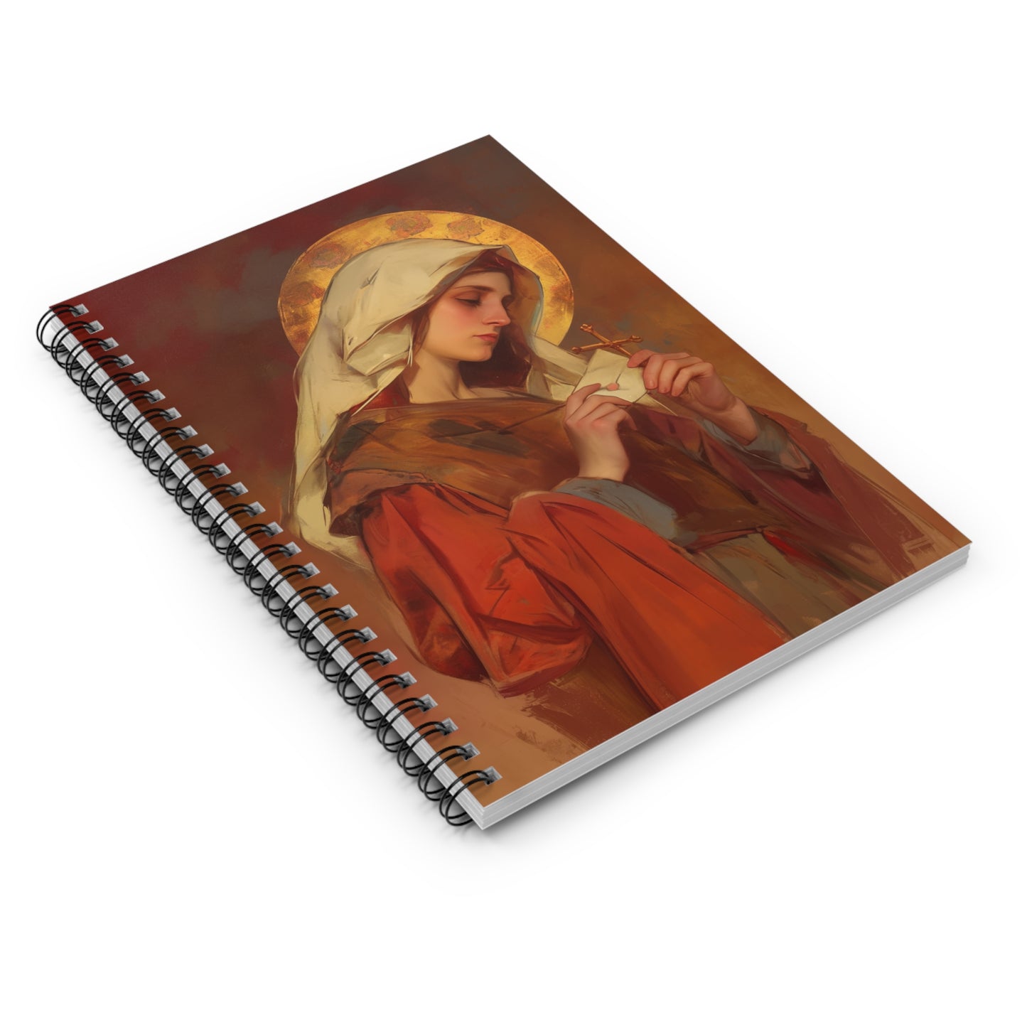 Saint Phoebe - Sanctified Souls Art - Religious - Spiral Notebook - Ruled - Catholic - Devotional Journal - Journal Diary