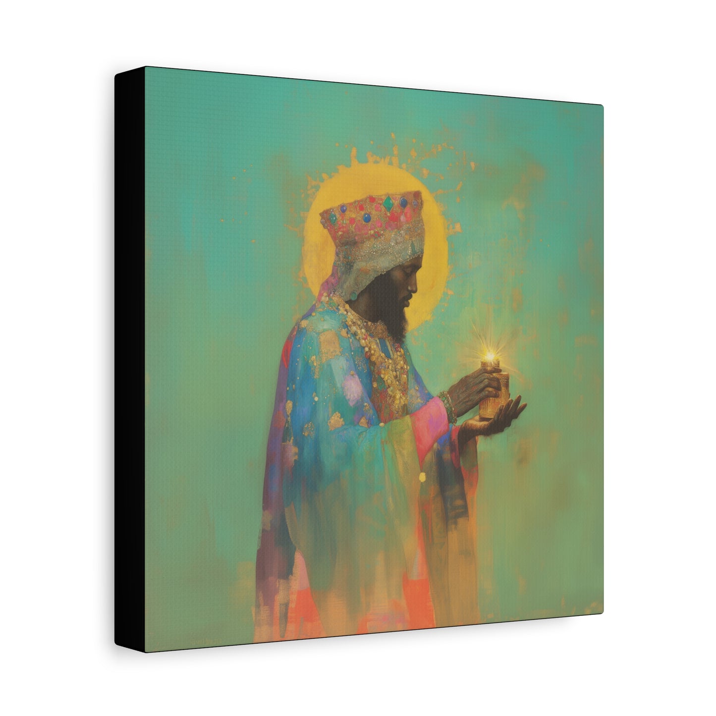 Balthazar and the Gift of Foretold Sorrow - 3 Wise Men - Gallery Wrapped Canvas - Print - Religious Art for your Home - Catholic