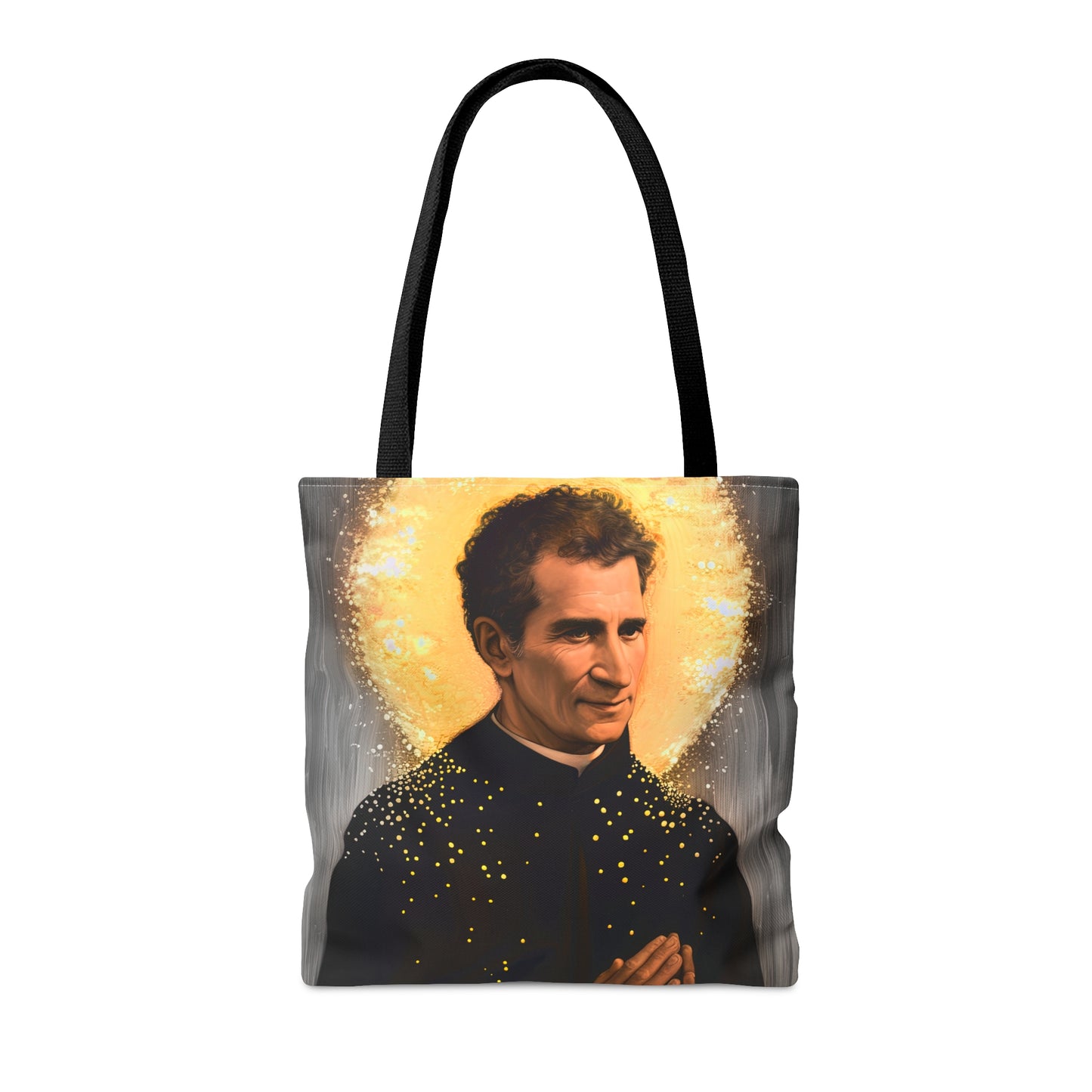 Saint John Bosco Tote Bag - Purse - Three sizes - Large Medium Small Faith Art Bag - Catholic faith carry-all purse - Double Sided