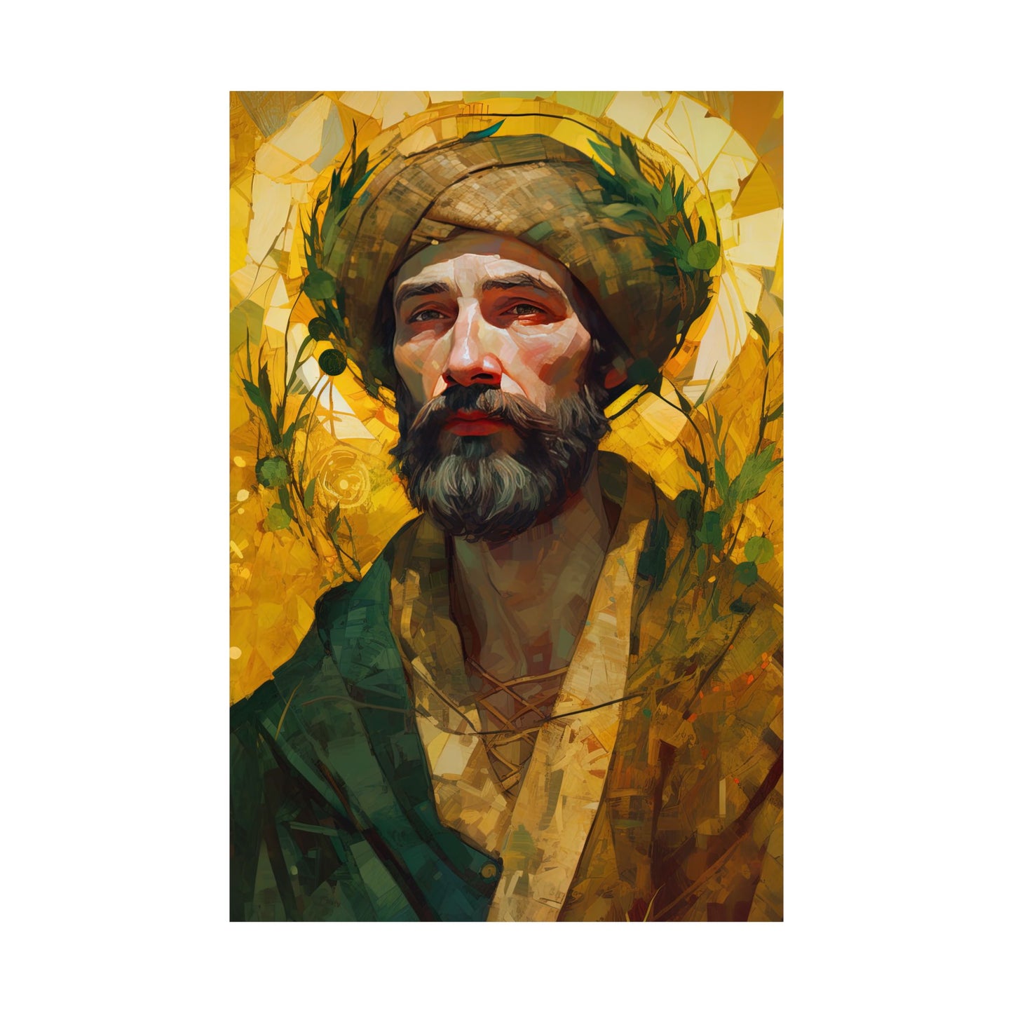 Saint Isidore the Farmer - Sanctified Souls Print - Multiple Sizes - Premium Matte Vertical Posters