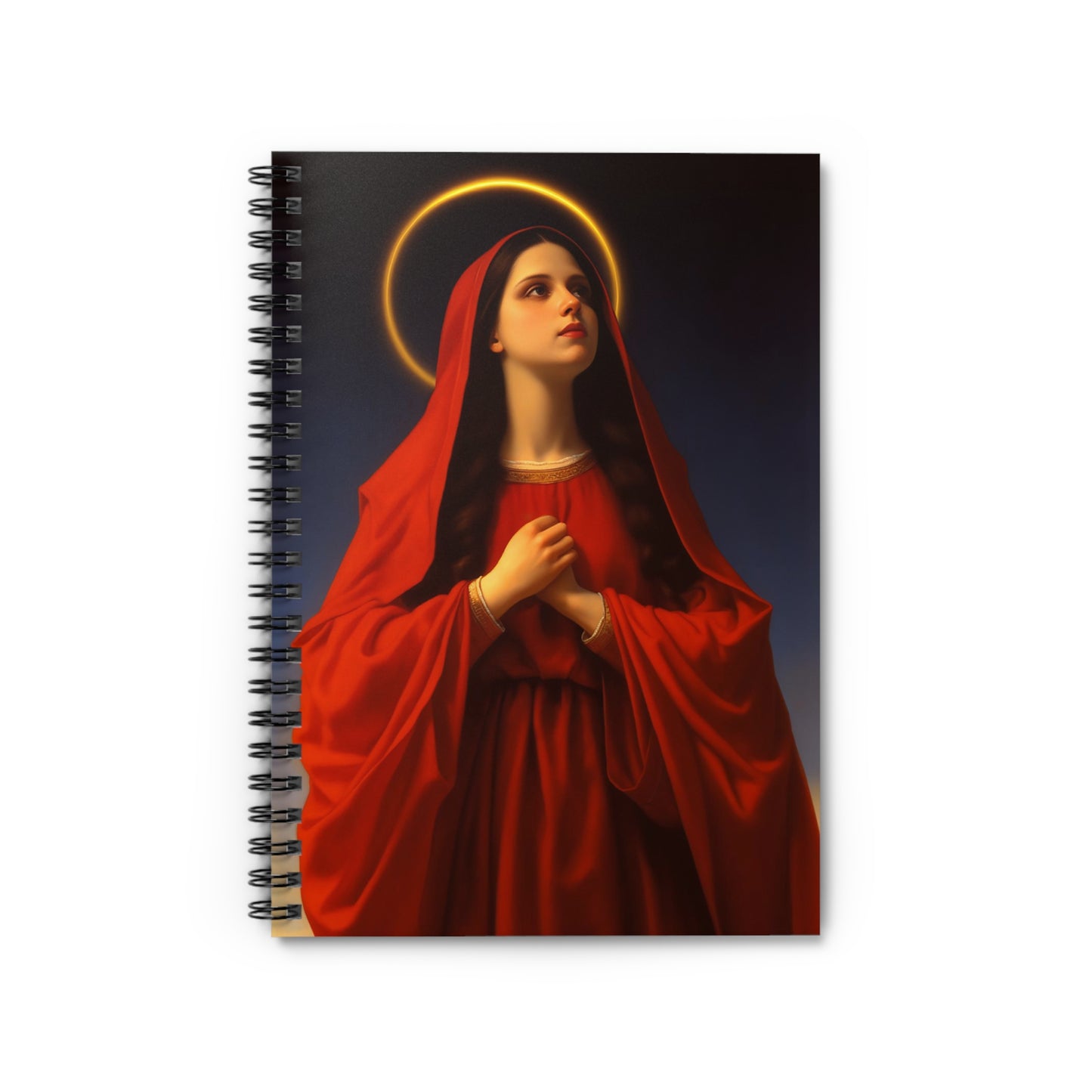 Mary the Blessed Virgin Journal - Sanctified Souls Art - Religious Based Notebook - Spiral Notebook - Ruled Line
