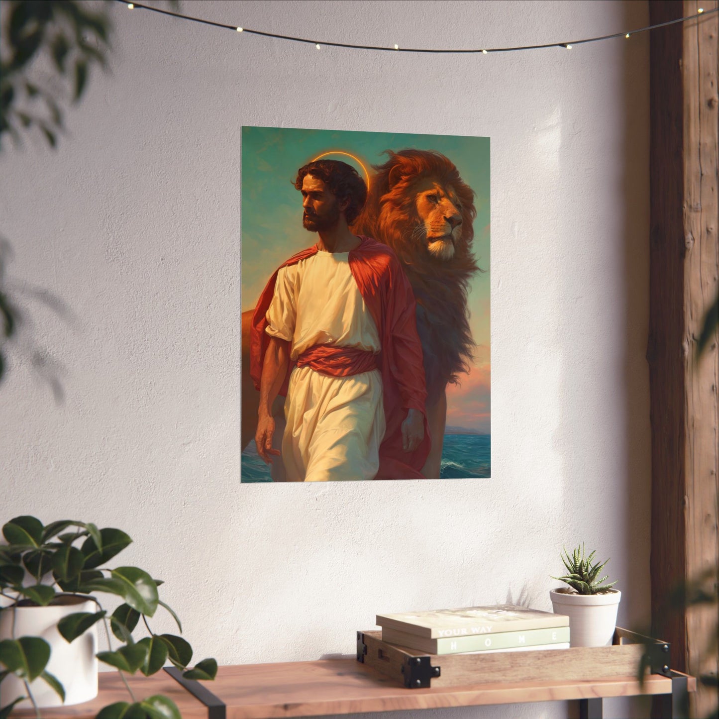 Saint Mark the Evangelist  Poster Print - Sanctified Souls Print - Multiple Sizes - Premium Posters - Catholic Art for your home
