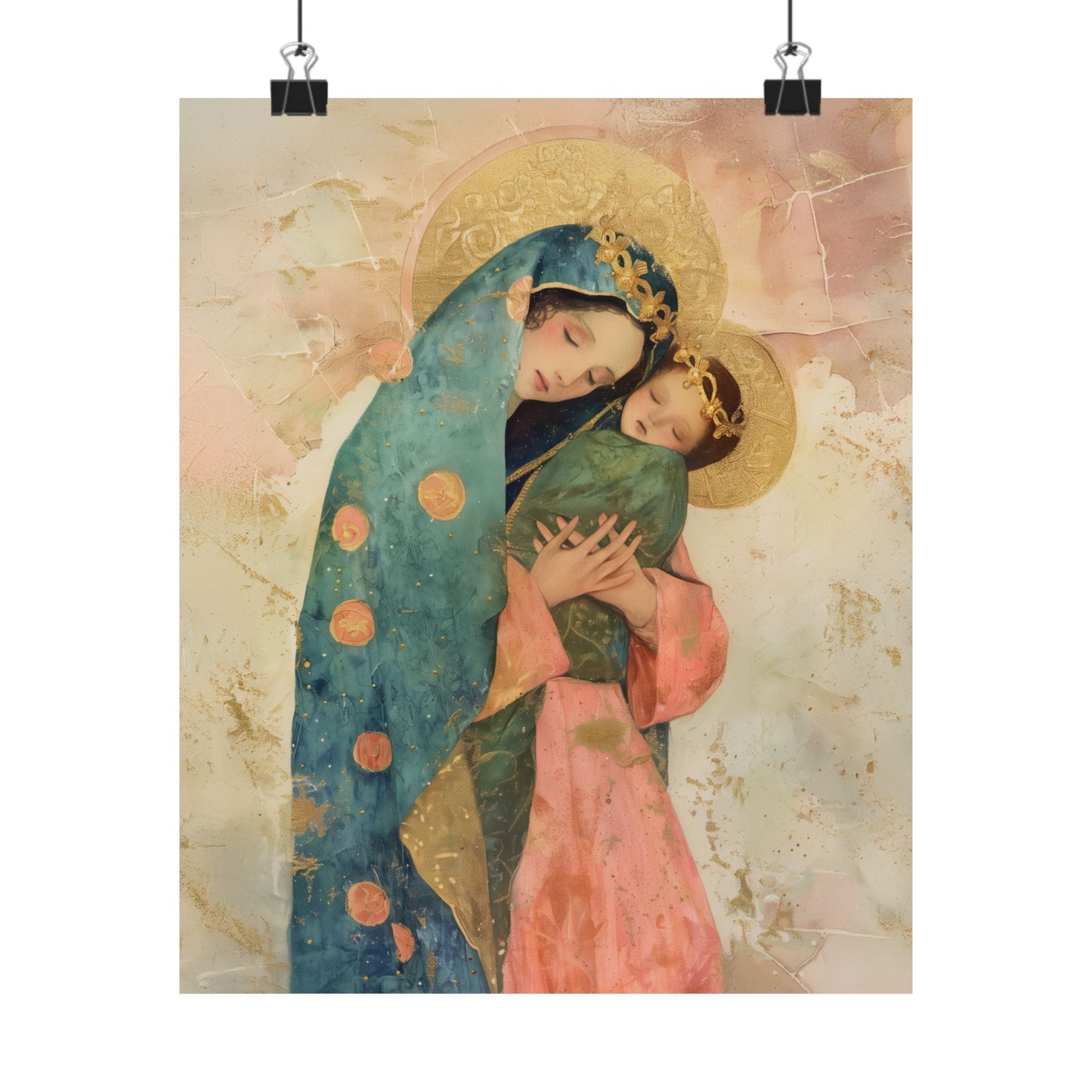 The Sweet Advocate of Souls - Mary, Help of Christians - Sanctified Souls Print - Multiple Sizes - Premium Matte Vertical Posters