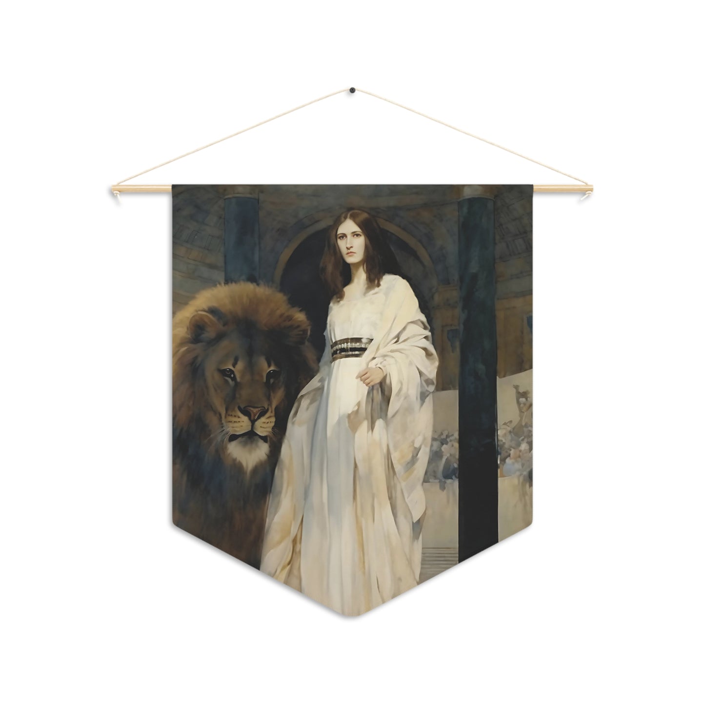 Saint Euphemia Wall Banner / Wall Hanging - Unique Religious Art for your home - Prayer room - Catholic Home Art - 18" x 21"