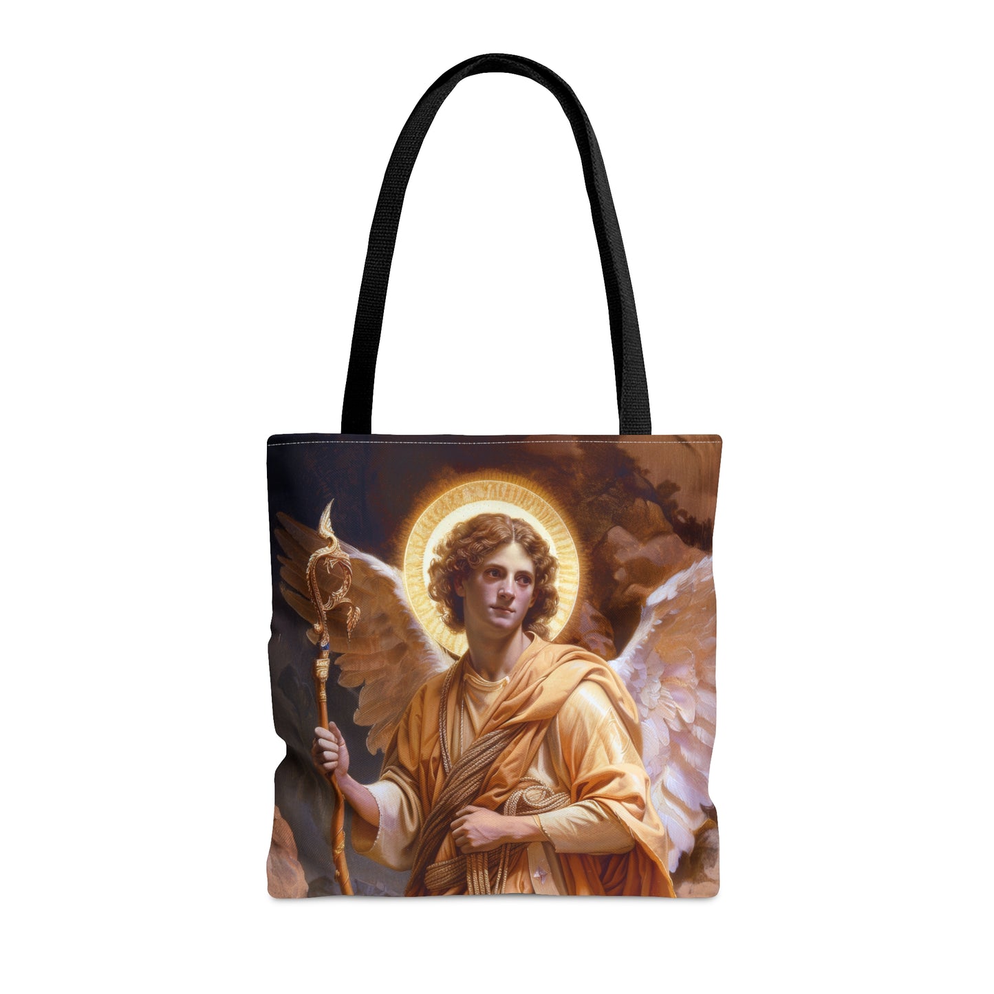 Saint Raphael the Archangel - Tote Bag - Large Medium Small Faith Art Bag - Catholic Faith Purse