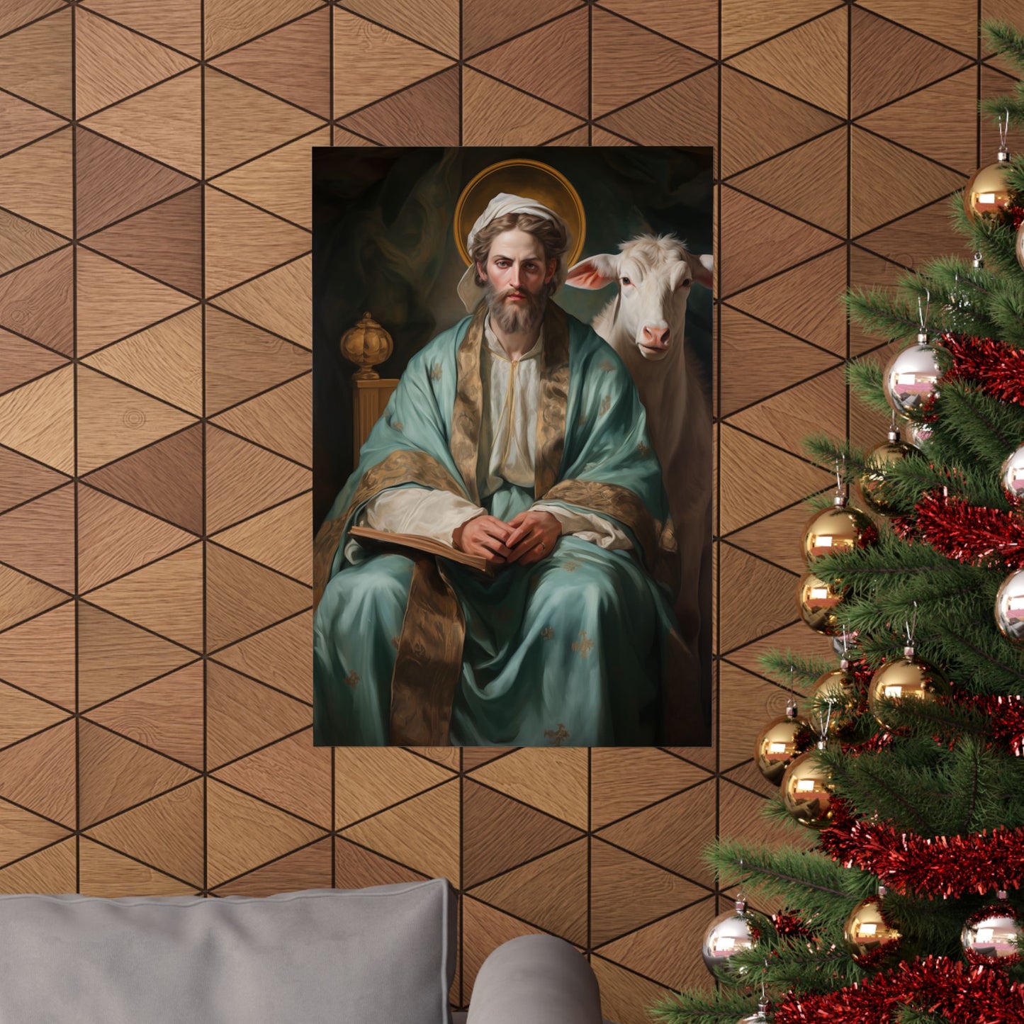 Saint Luke the Evangelist - Sanctified Souls Print - Multiple Sizes - Premium Matte Vertical Posters